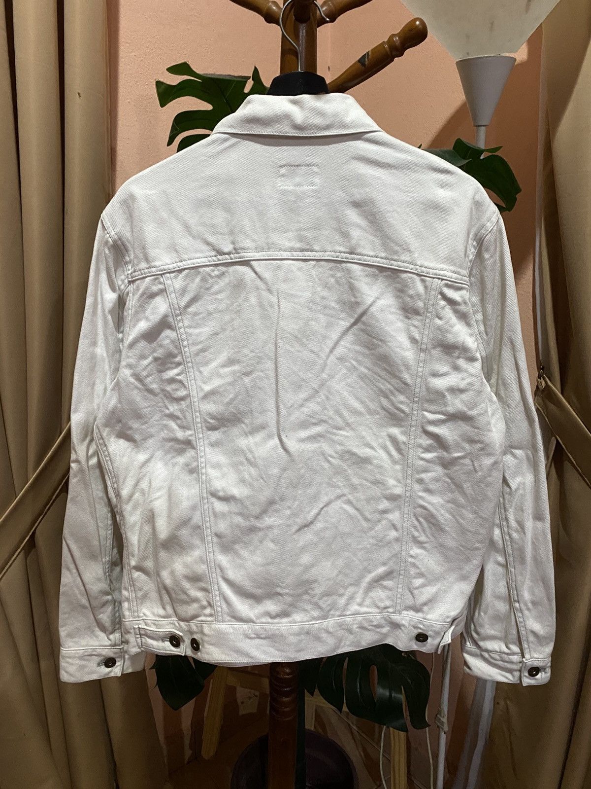 Vintage Vintage Mac-Keen White Denim Trucker Jacket– Japan Tag Size US L / EU 52-54 / 3 - 7 Thumbnail