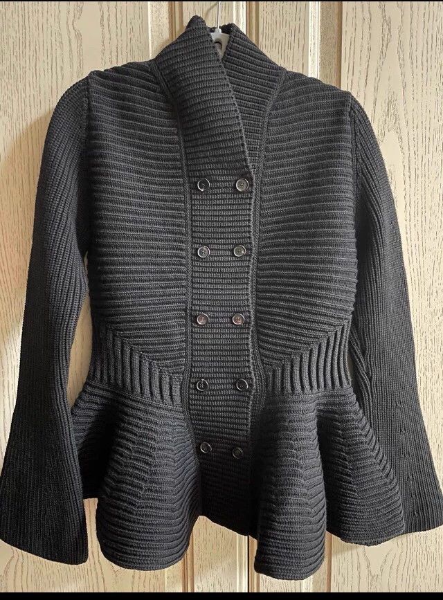 Alexander McQueen Alexander McQueen Black Wool Cardigan - dmc Size US M / EU 48-50 / 2 - 1 Thumbnail
