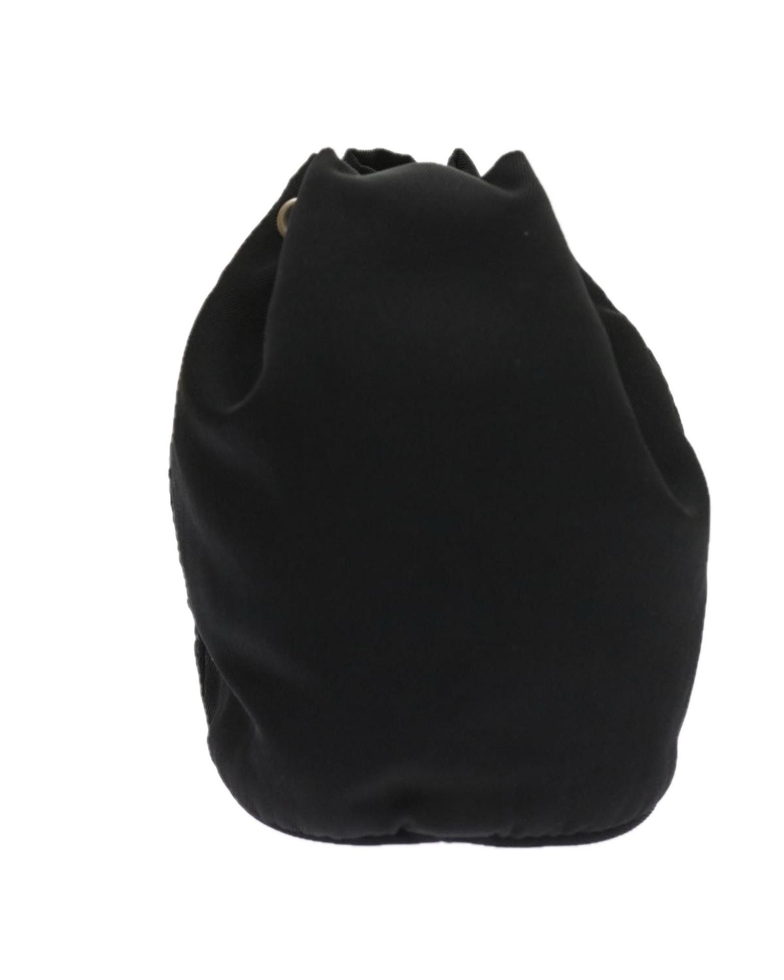 image of Prada Black Synthetic Clutch With Timeless Elegance, Women's