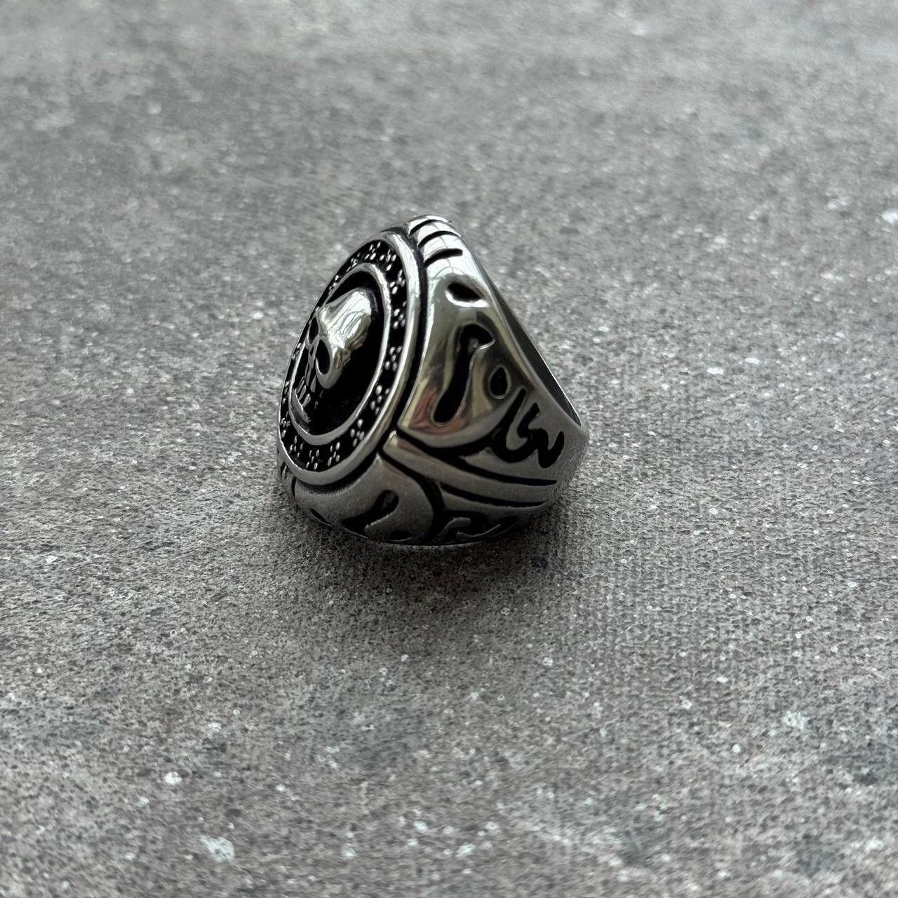 Other Gothic Skull 💀 Vintage Big Silver Ring Size ONE SIZE - 5 Thumbnail