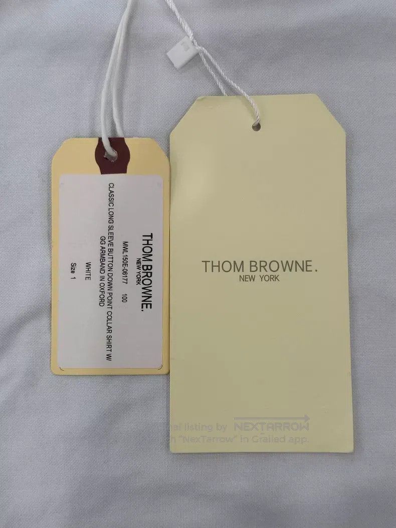 Thom Browne Thom Browne Side-Striped White Shirt Jacket Size US S / EU 44-46 / 1 - 8 Thumbnail