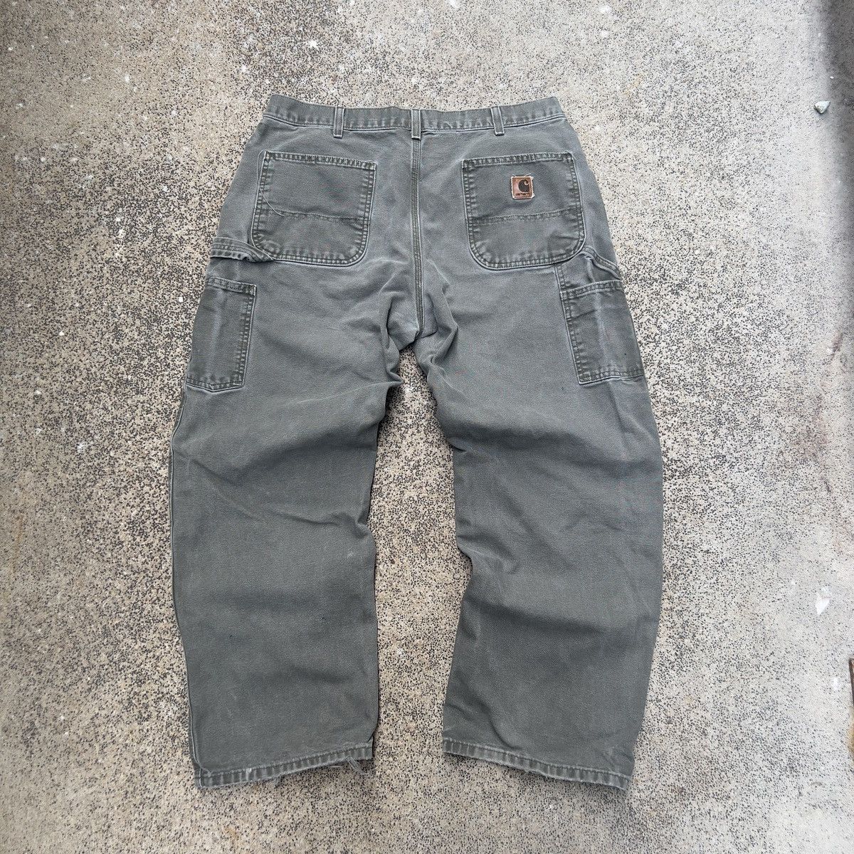Carhartt × Vintage Vintage Faded Distressed Carhartt Carpenter Pants | 36x30 Size US 36 / EU 52 - 5 Thumbnail