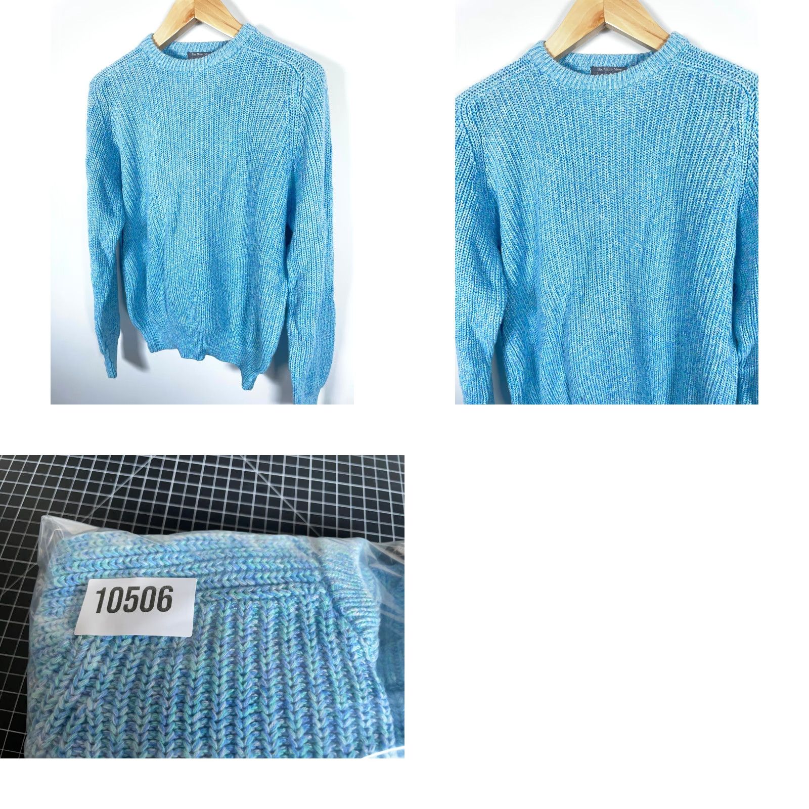 Lord & Taylor VINTAGE LORD & TAYLOR Sweater Mens XL Blue Cotton Chunky Knit Crew Neck Pullover 90s Casual Size US XL / EU 56 / 4 - 8 Thumbnail