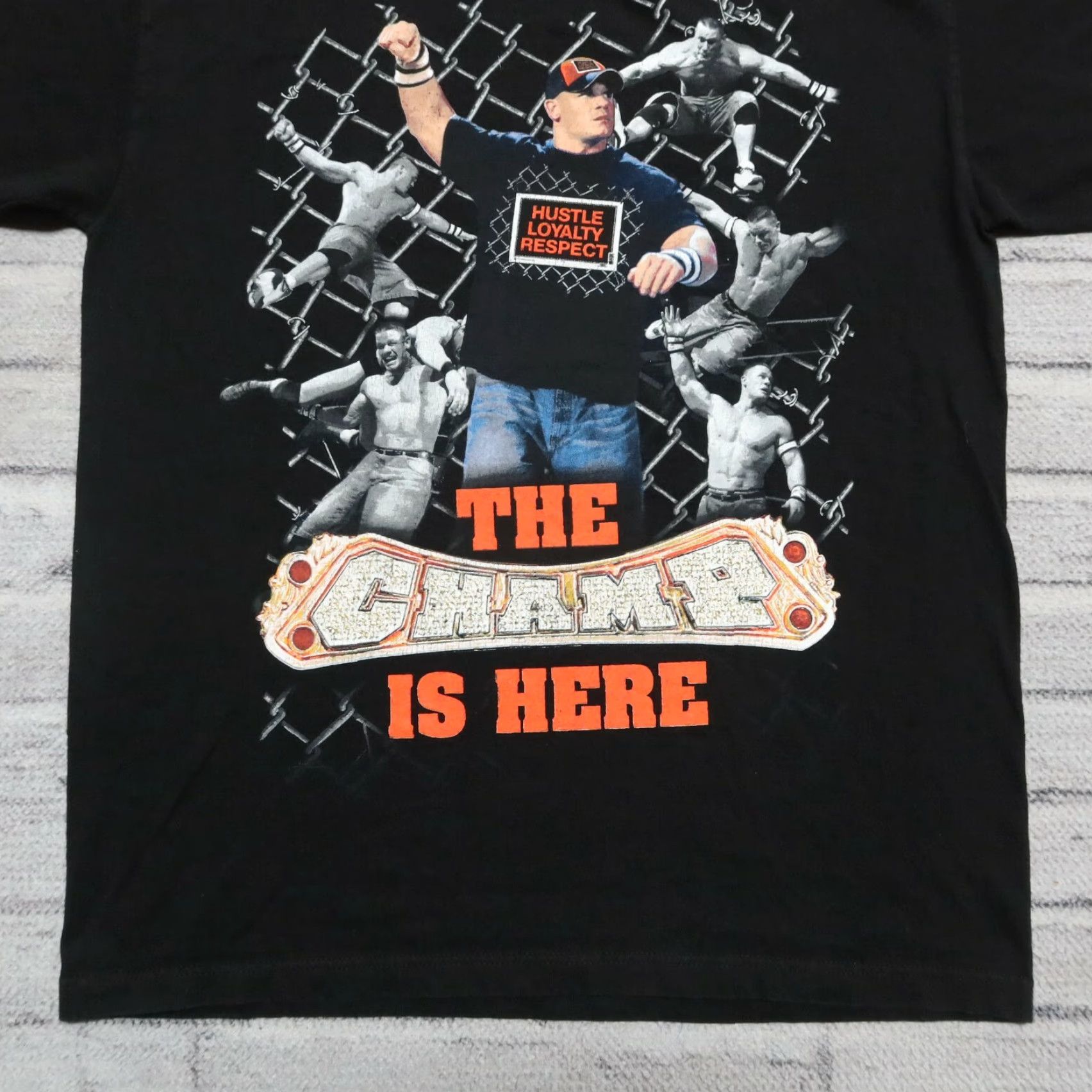 Vintage VINTAGE WWE John Cena The Champ is Here Shirt Mens Large Black WWE Shirt 2007 Size US L / EU 52-54 / 3 - 5 Thumbnail