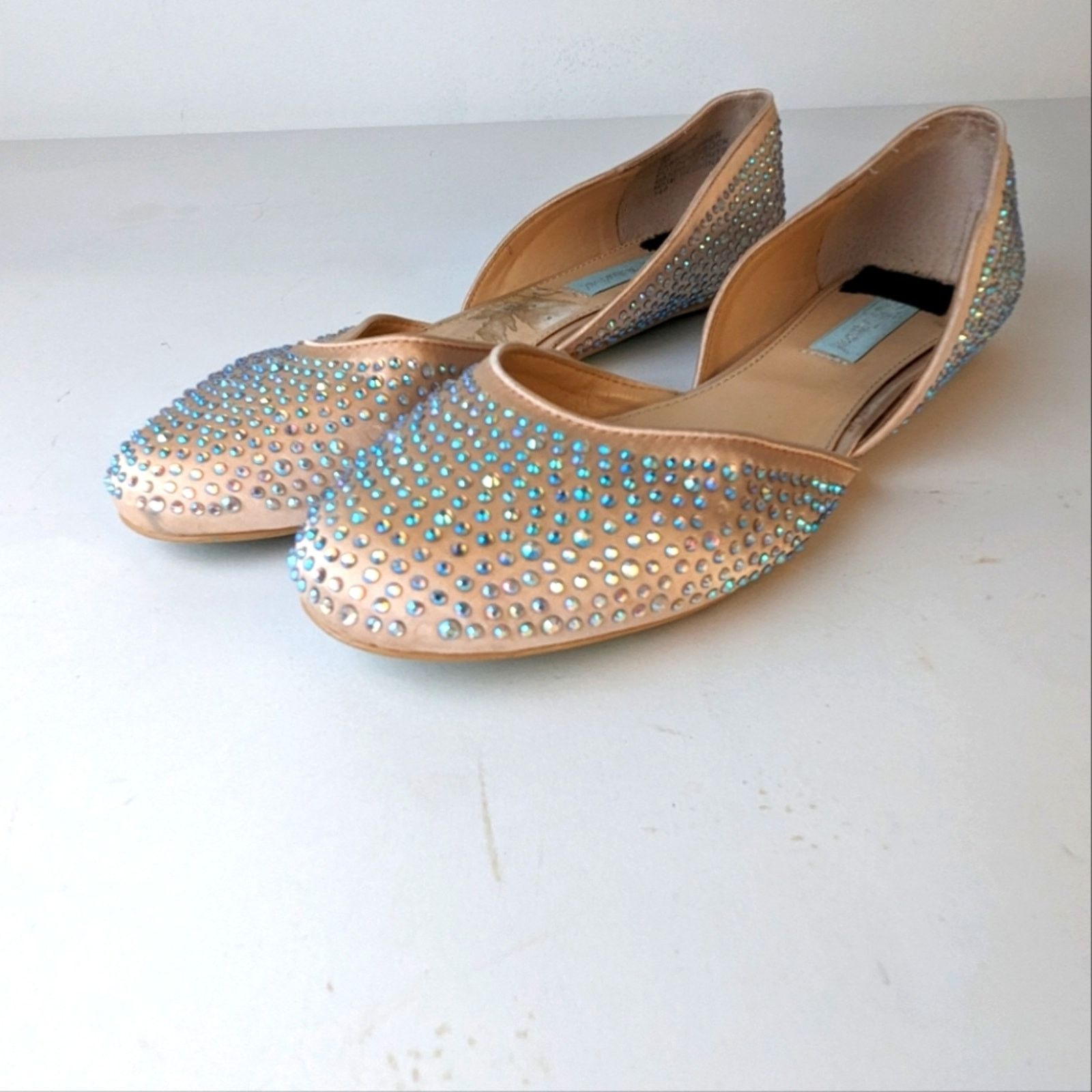Betsey Johnson Betsey Johnson Jane Satin Rhinestone Flats / 9 Size US 9 / IT 39 - 4 Thumbnail