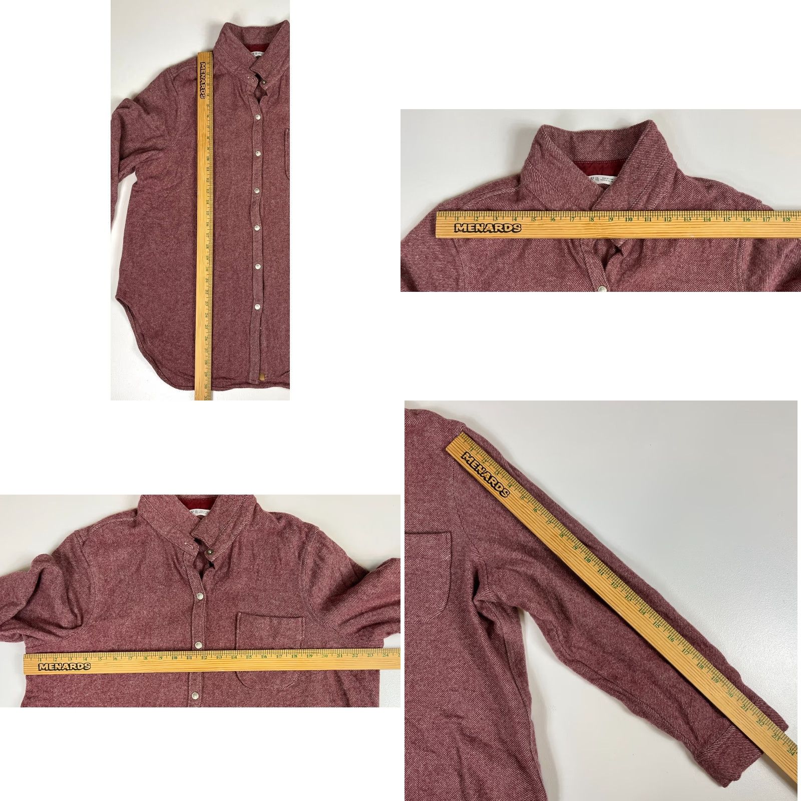 Vintage Woolrich Women's Snap Front Shirt 2XL Wool Pink Red Casual Long Sleeve Collared Button-Up Size XXL / US 16-18 / IT 52-54 - 8 Thumbnail
