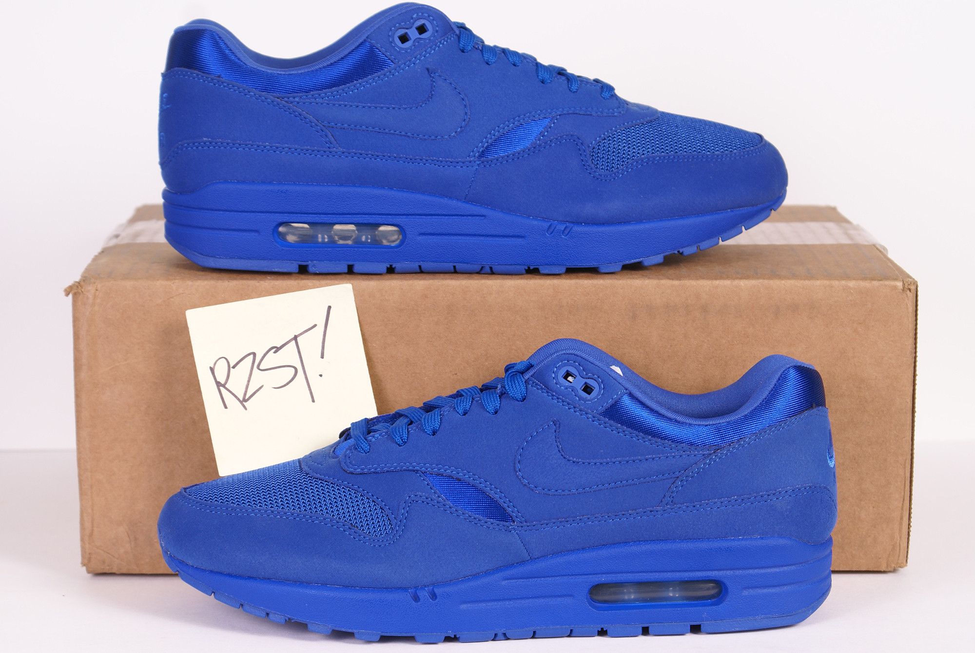 Nike 2017 Nike Air Max 1 Premium TONAL PACK BLUE Royal 875844 400 Size US 10.5 / EU 43-44 - 1 Thumbnail