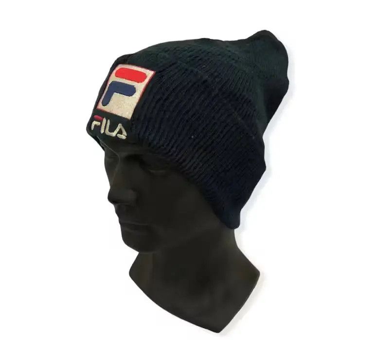 Fila Vintage Fila Big Logo beanie Size ONE SIZE - 2 Thumbnail