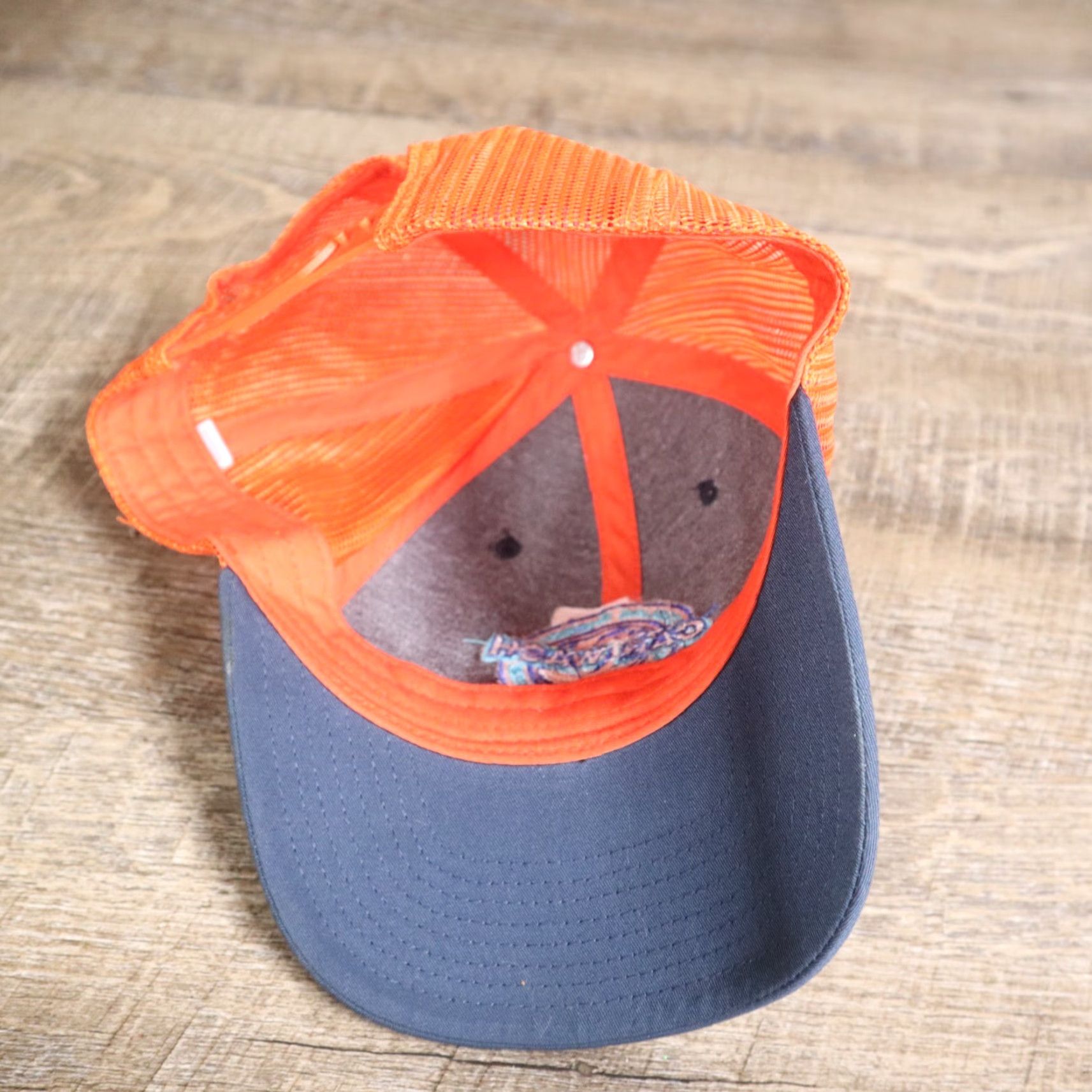 Vintage Shore s Express Car Wash Employee Orange Sewn Patch Baseball Cap Hat Snapback Size ONE SIZE - 6 Thumbnail