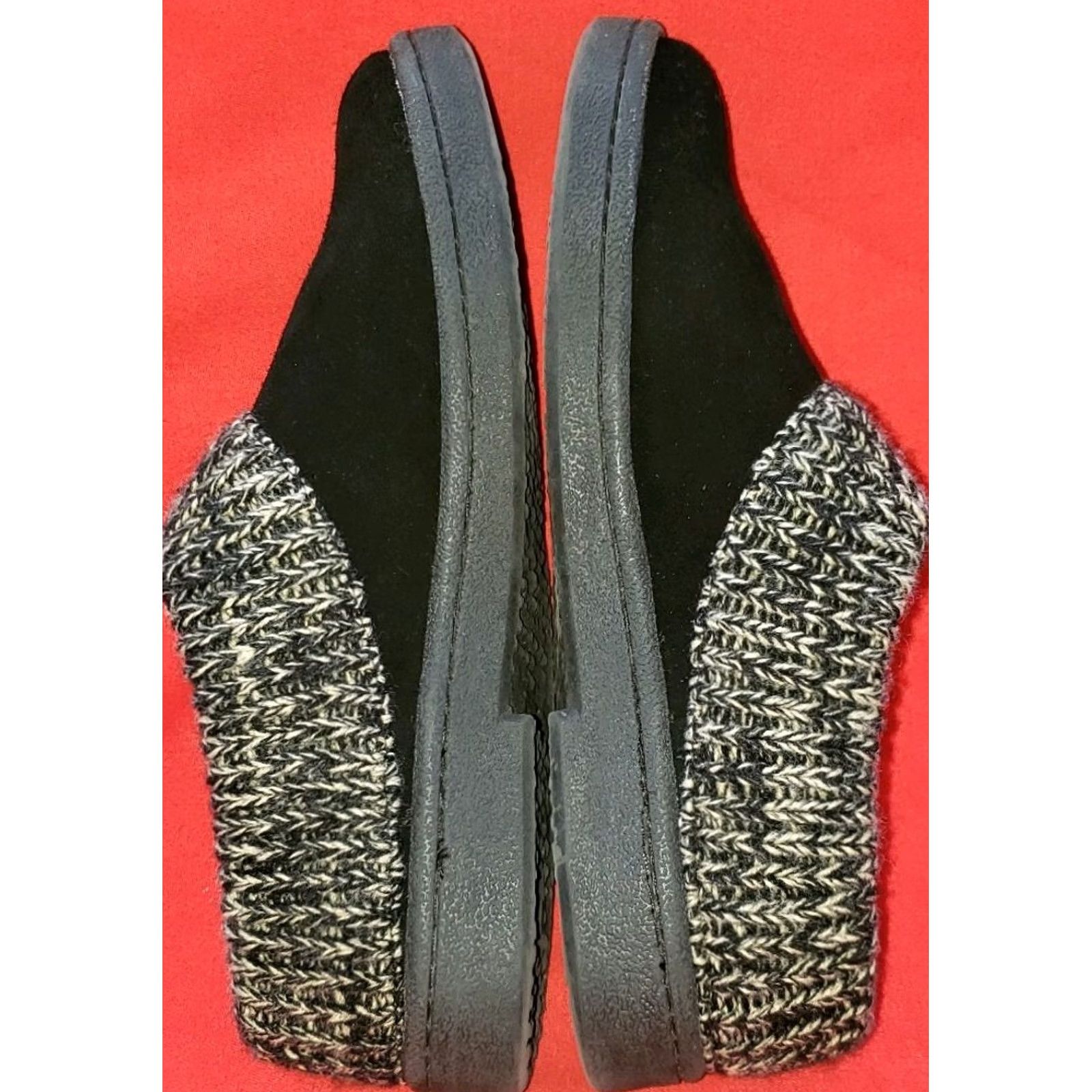Clarks Clarks Clogs Mules Slip-on Black Suede 8M Sweater Gray Collar Button Accent Size M / US 6-8 / IT 42-44 - 7 Thumbnail