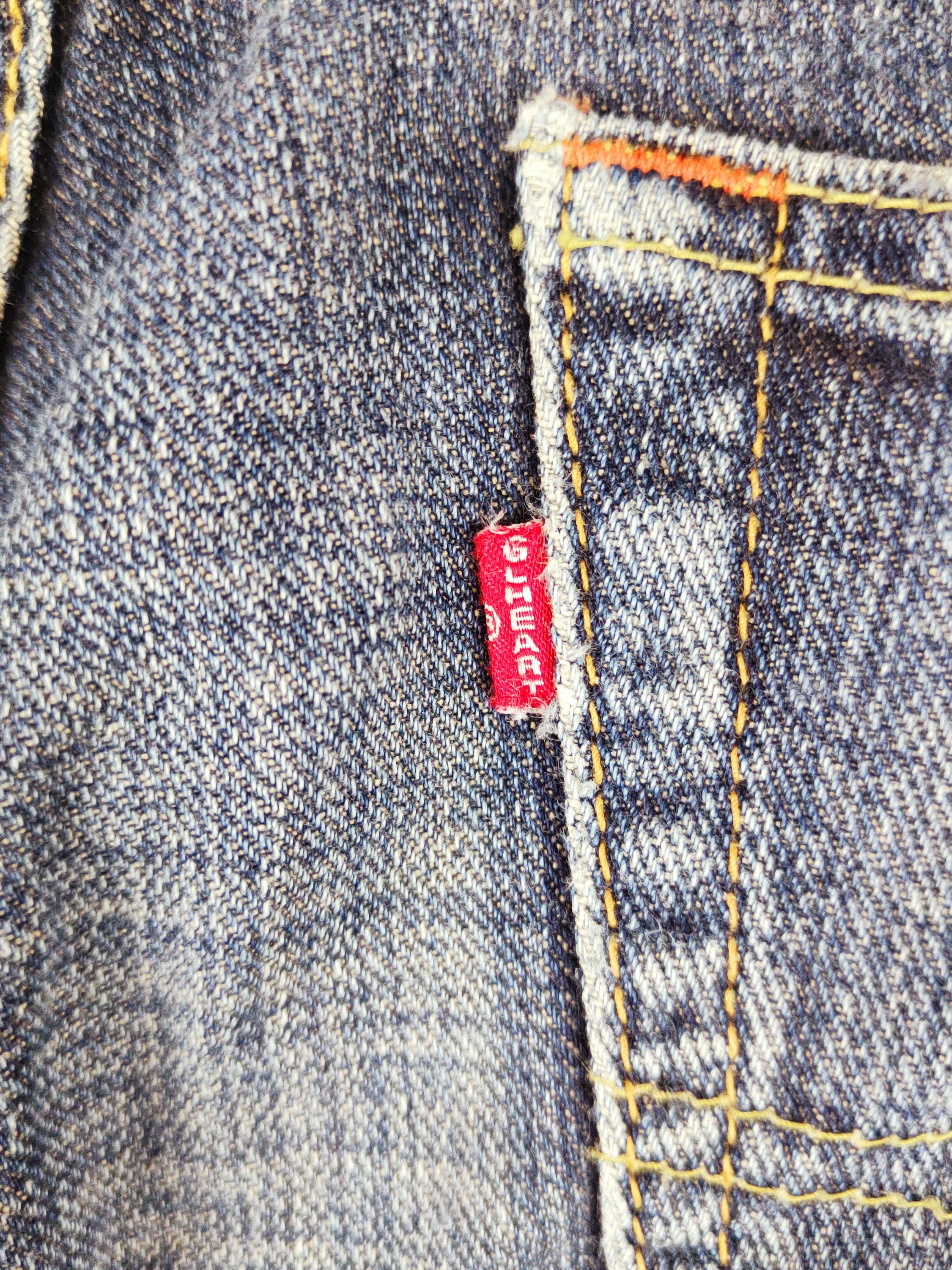 Japanese Brand GLHeart Dark Blue Distressed Ripped Jeans #S2690 Size 33" - 10 Thumbnail