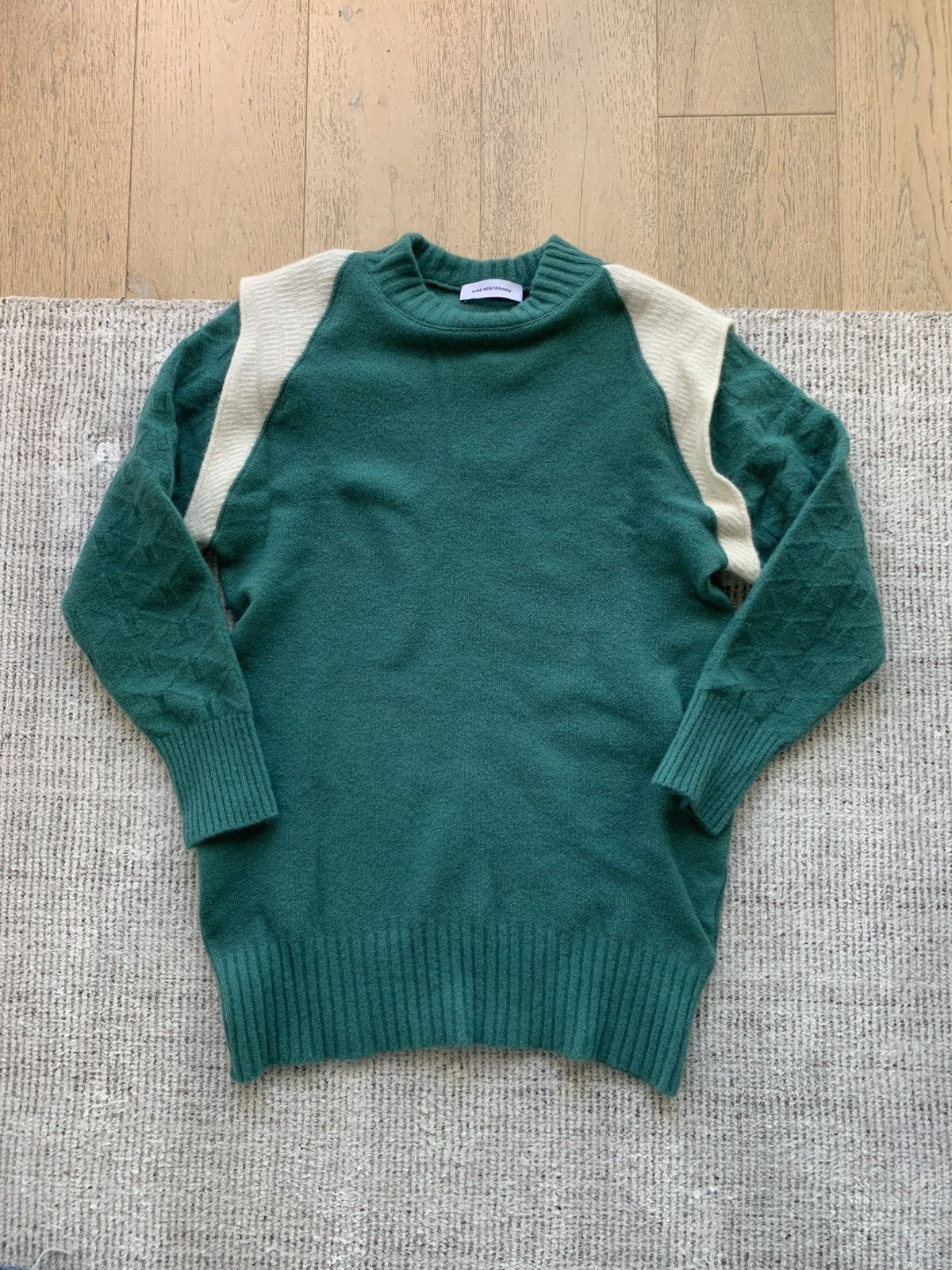 Kiko Kostadinov NWT SS22 Itten Cable Knit in Grey Size 52