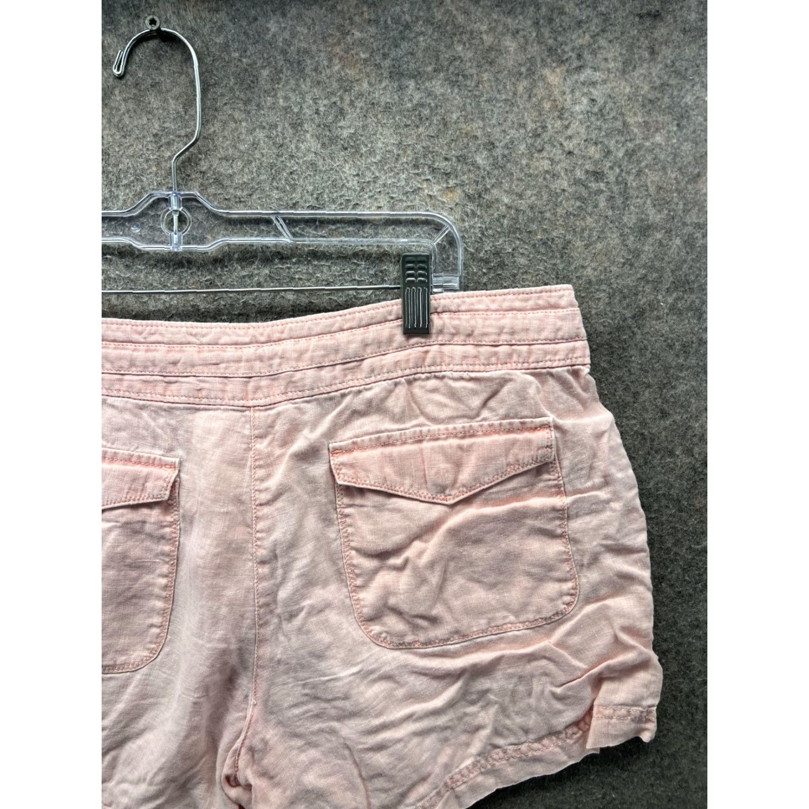 Tommy Bahama Tommy Bahama Shorts Womens 12 Pink Linen Chino Drawstring Casual Summer Travel Size 34" / US 12 / IT 48 - 7 Thumbnail