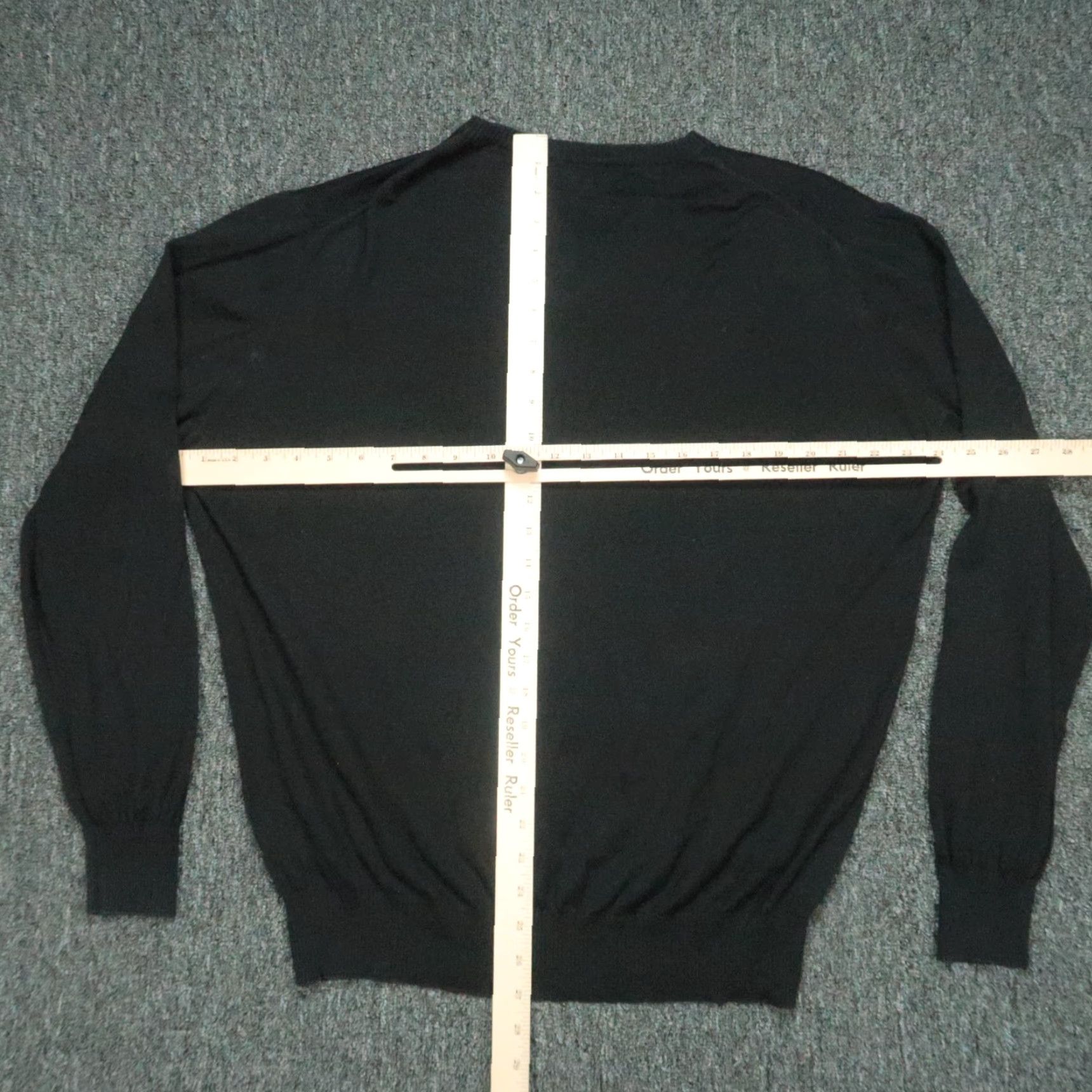 Canali VINTAGE Canali Sweater Men XL Black V-Neck Jumper Knit Pullover Size US XL / EU 56 / 4 - 5 Thumbnail