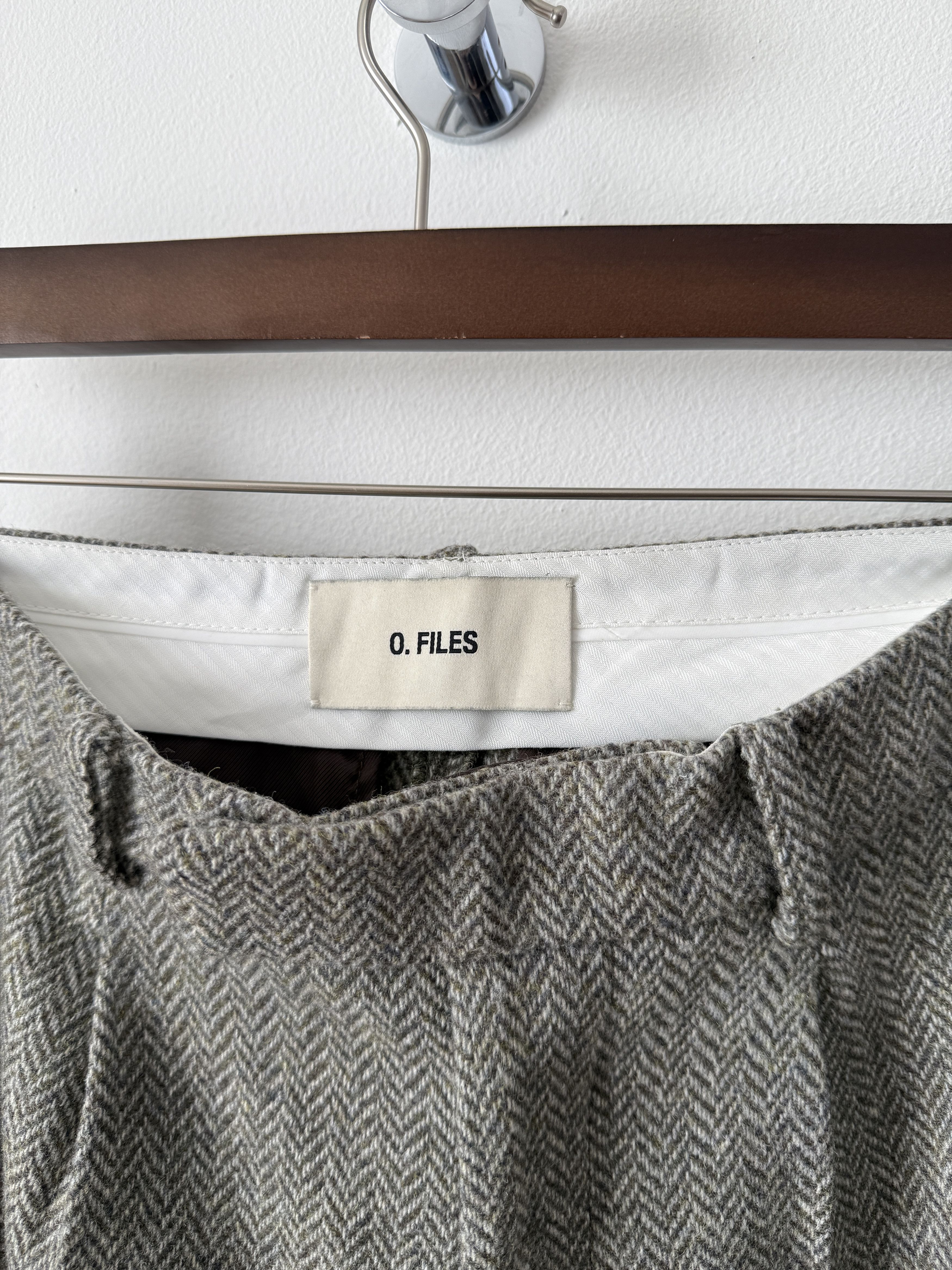 Ojardorf O. Files Herringbone Wool Trousers Size US 32 / EU 48 - 7 Thumbnail