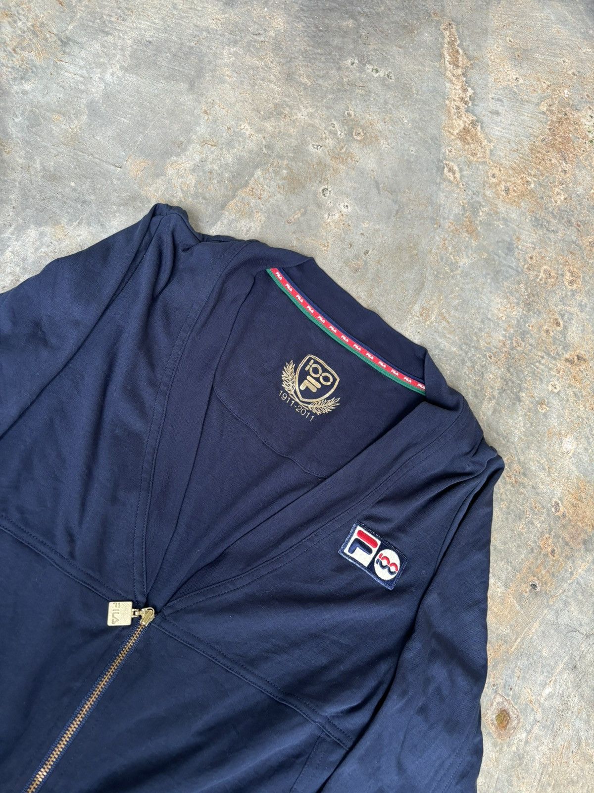 Fila Vintage Fila100 Sweatshirt Zipper Size US M / EU 48-50 / 2 - 3 Thumbnail