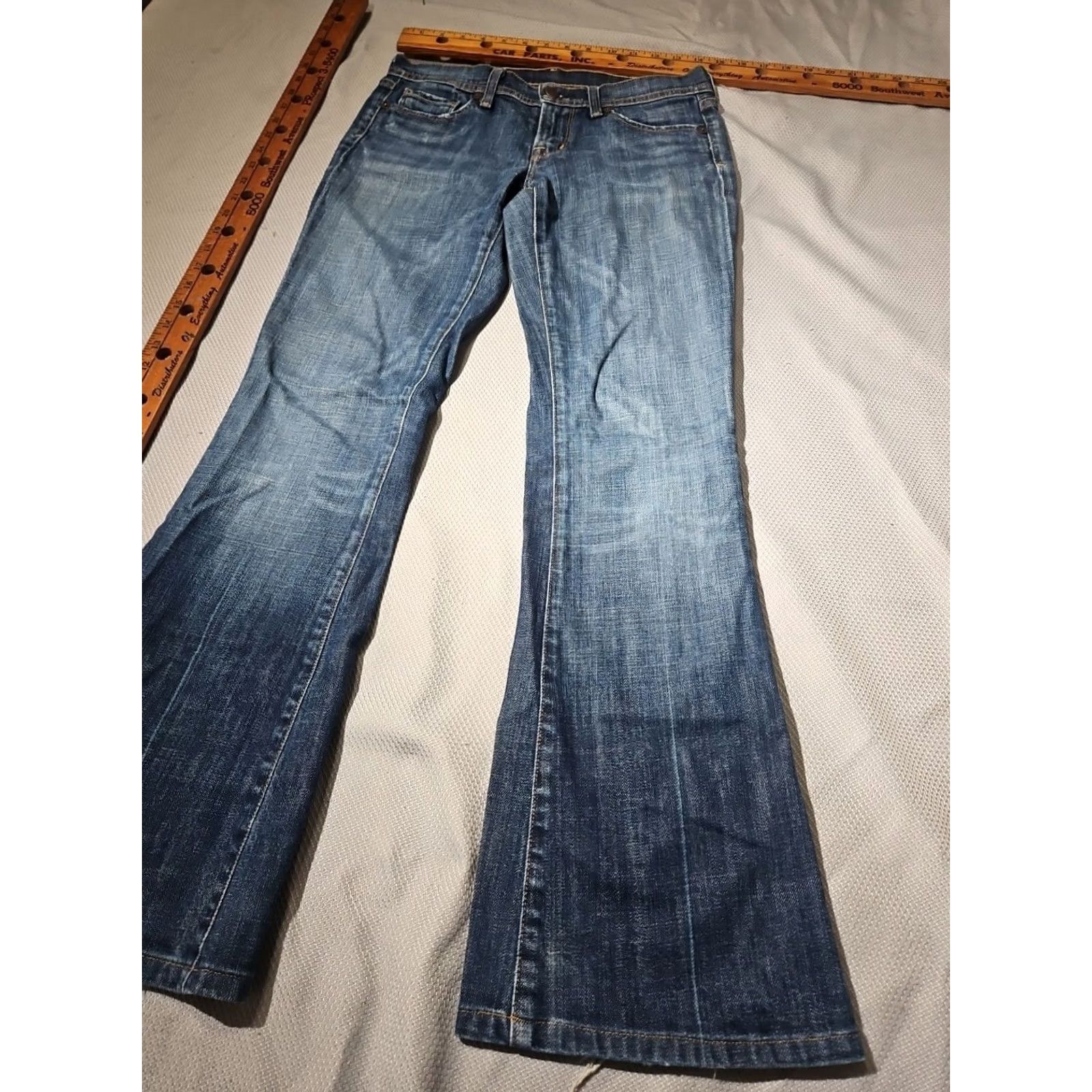 Citizens Of Humanity Citizens of Humanity Jeans Womens 26 Dark Wash Low Waist Flare Zip Button Size 26" / US 2 / IT 38 - 5 Thumbnail