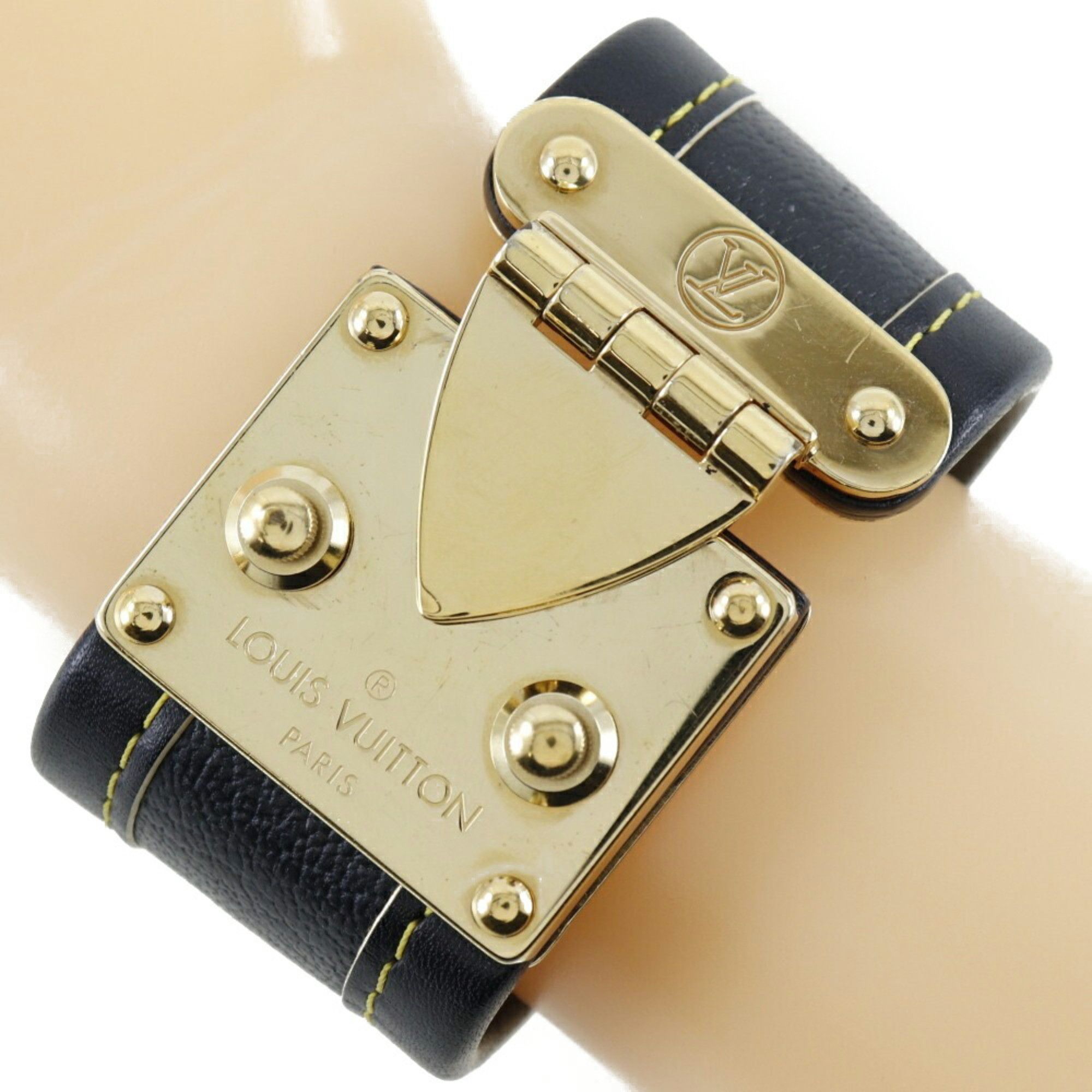 LOUIS VUITTON LOUIS VUITTON Silver Lockit Bracelet Q95450 Silver925 Used  Women logo LV women Q95450