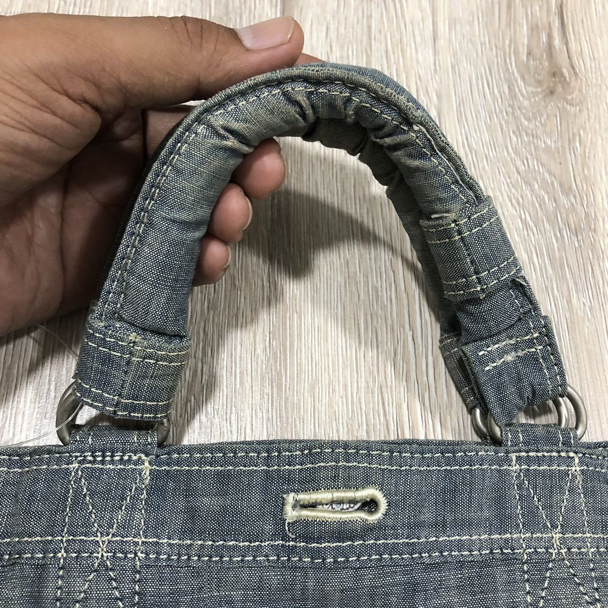 Porter PORTER Reverse 70th Anniversary Reversible Denim Tote Bag Size ONE SIZE - 13 Thumbnail