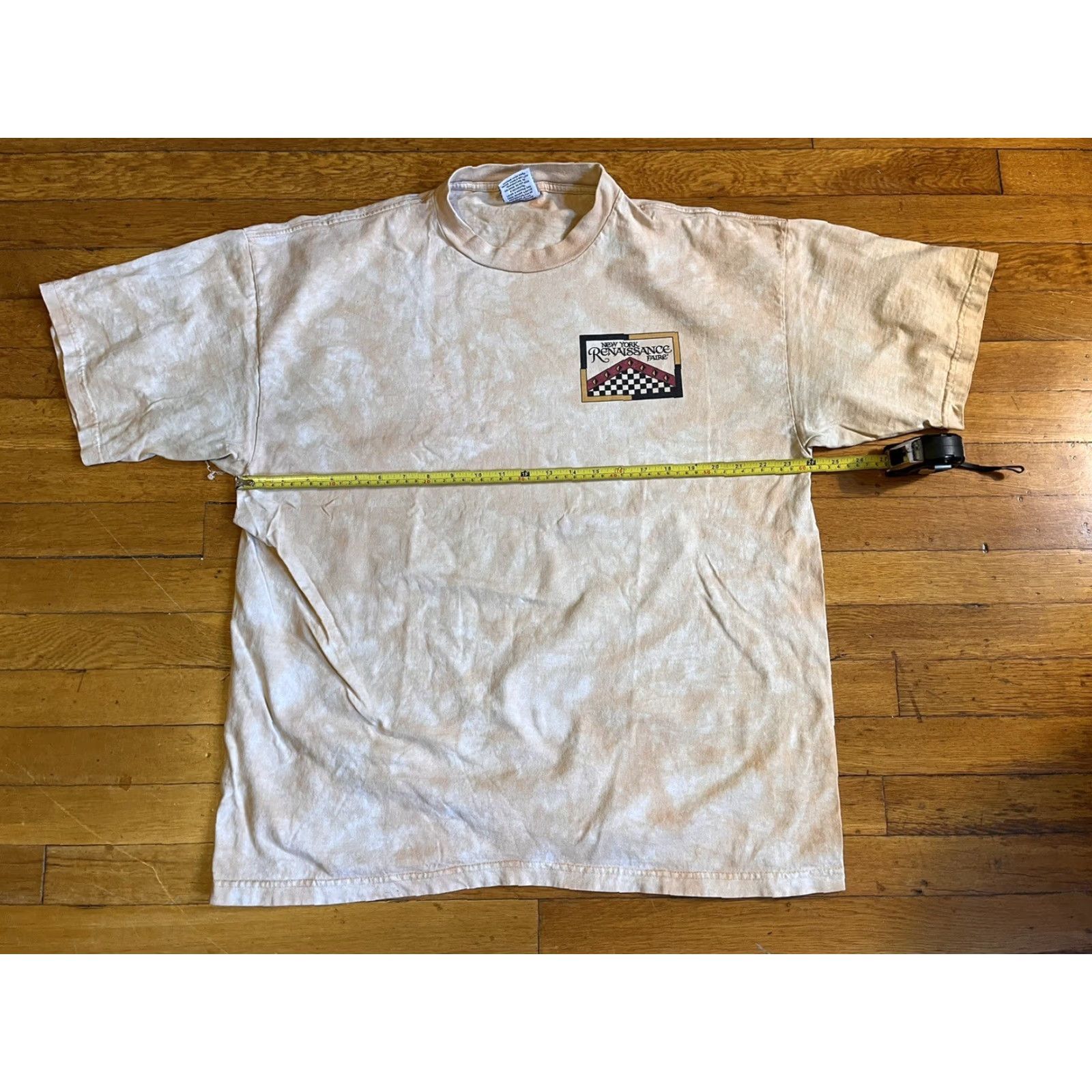 Vintage VINTAGE New York Renaissance Faire Shirt Men's XXL Tan White Tie Dye Distressed Size US XXL / EU 58 / 5 - 7 Thumbnail