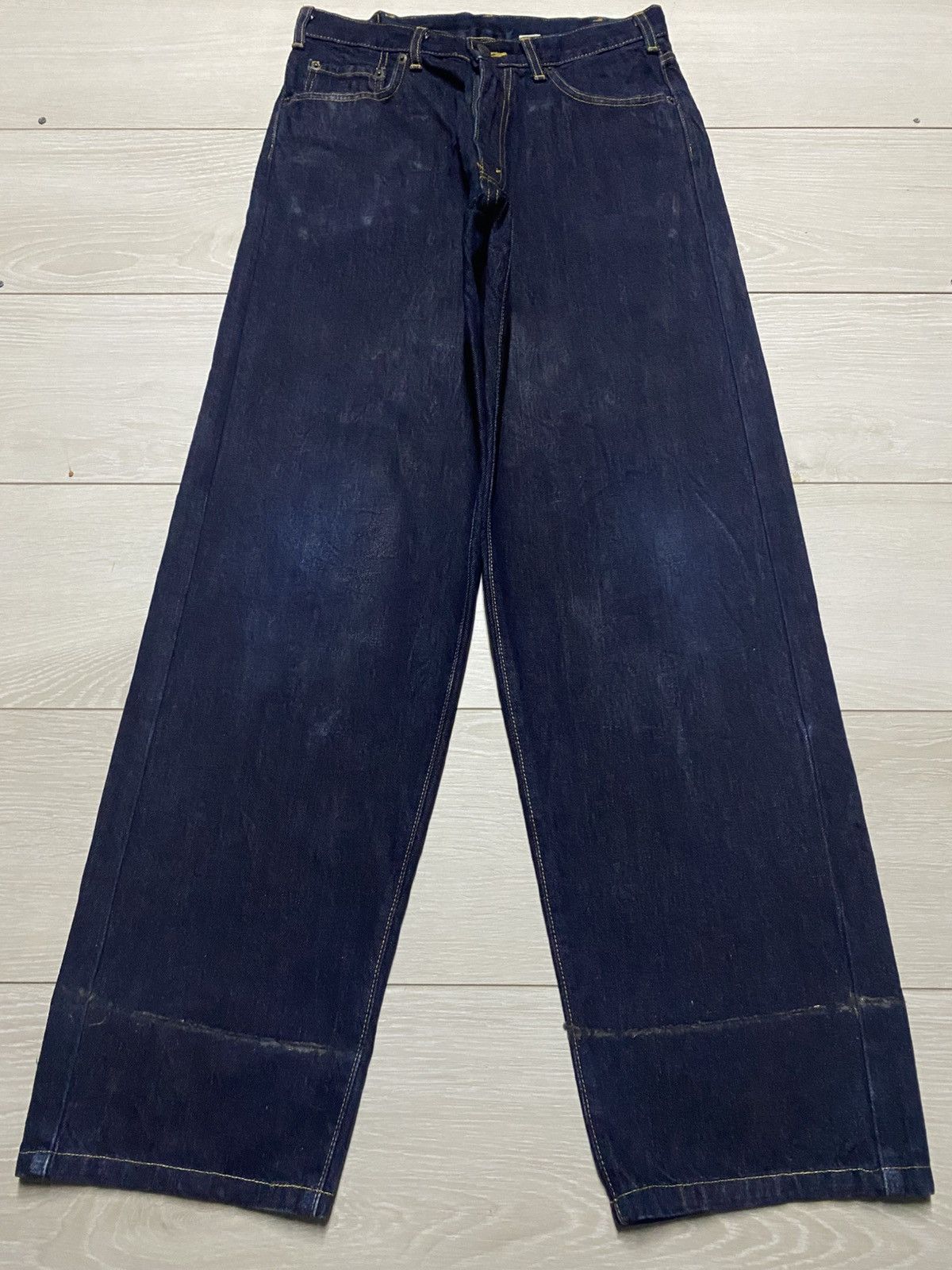 Big John Big john Universal Global Jeans Navy Blue Distressed Jeans Size US 28 / EU 44 - 1 Thumbnail