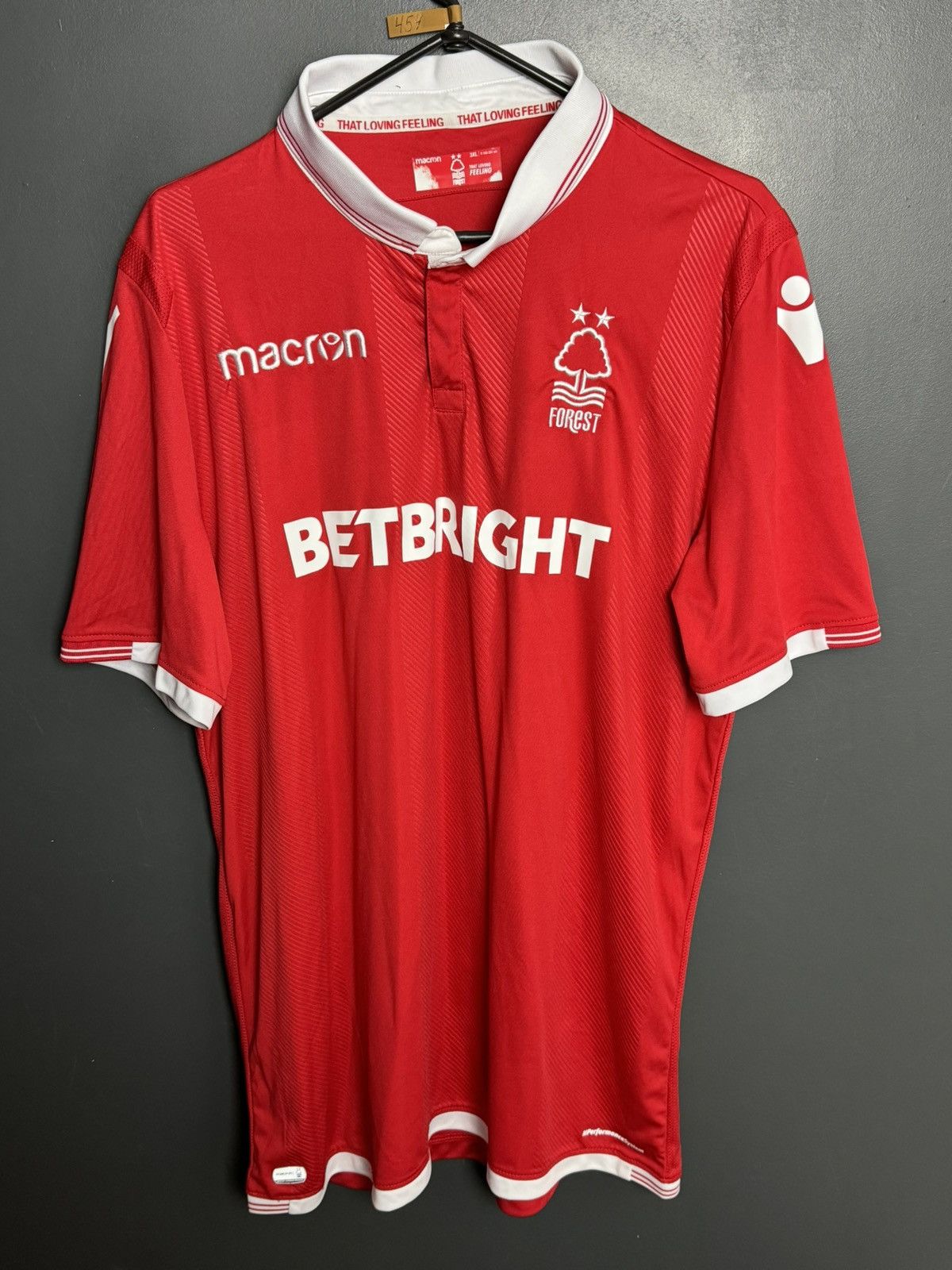 Macron 3XL Nottingham Forest 18/19 Home Football Jersey Size US XXL / EU 58 / 5 - 1 Thumbnail