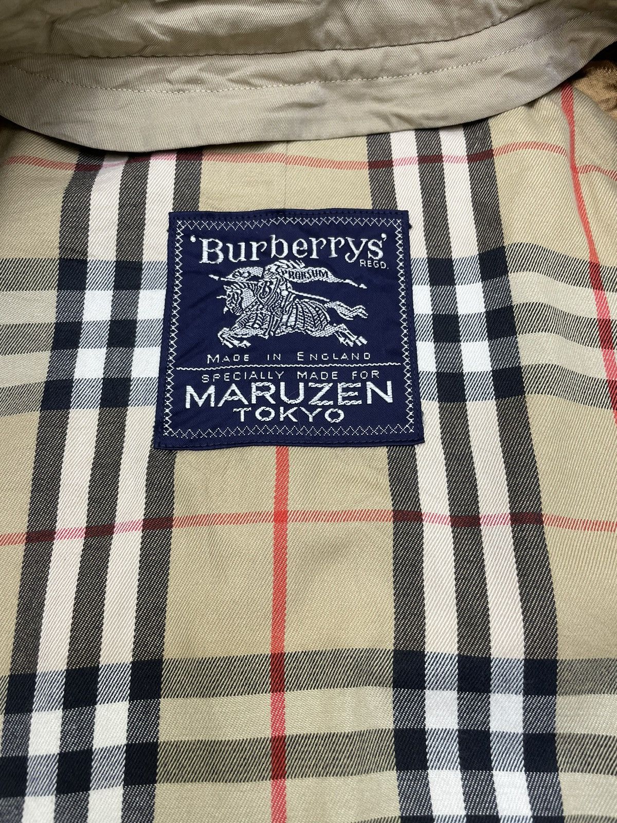 Burberry 🔥Burberry England NovaCheck SpeacillyMade For Maruzen Tokyo Size US M / EU 48-50 / 2 - 6 Thumbnail