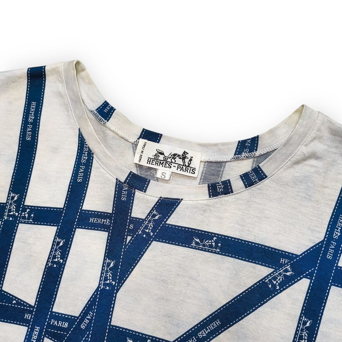Hermes Hermès « Bolducs » print designed by Martin Margiela Size US S / EU 44-46 / 1 - 3 Thumbnail