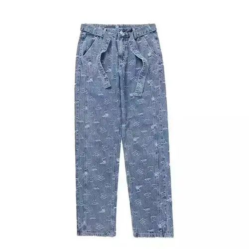 Jean 💥Distressed Denim Jeans Size US 34 / EU 50 - 3 Thumbnail