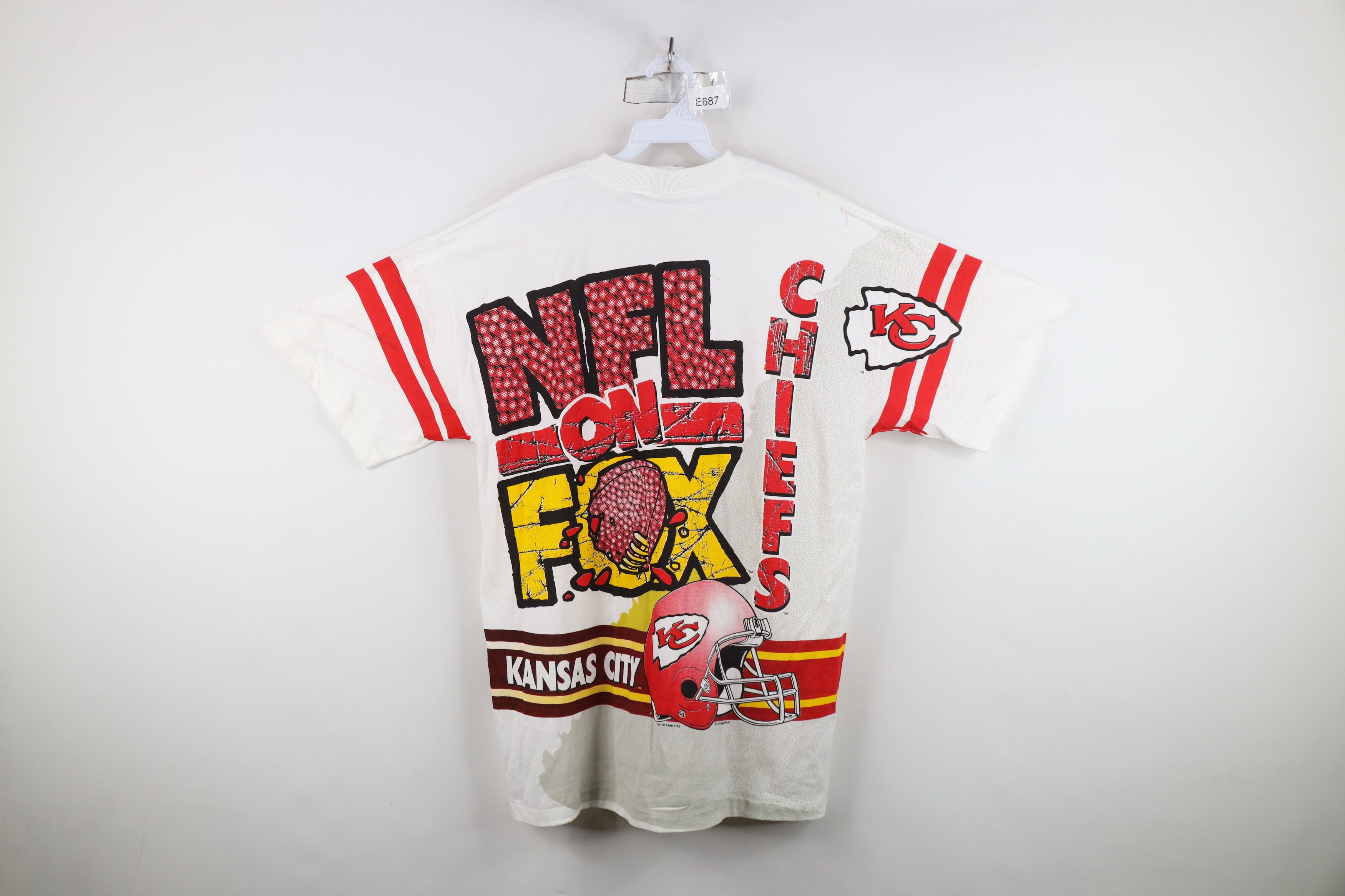 Vintage Vintage 90s City Chiefs Football All Over Print T-Shirt USA Size US XL / EU 56 / 4 - 1 Thumbnail