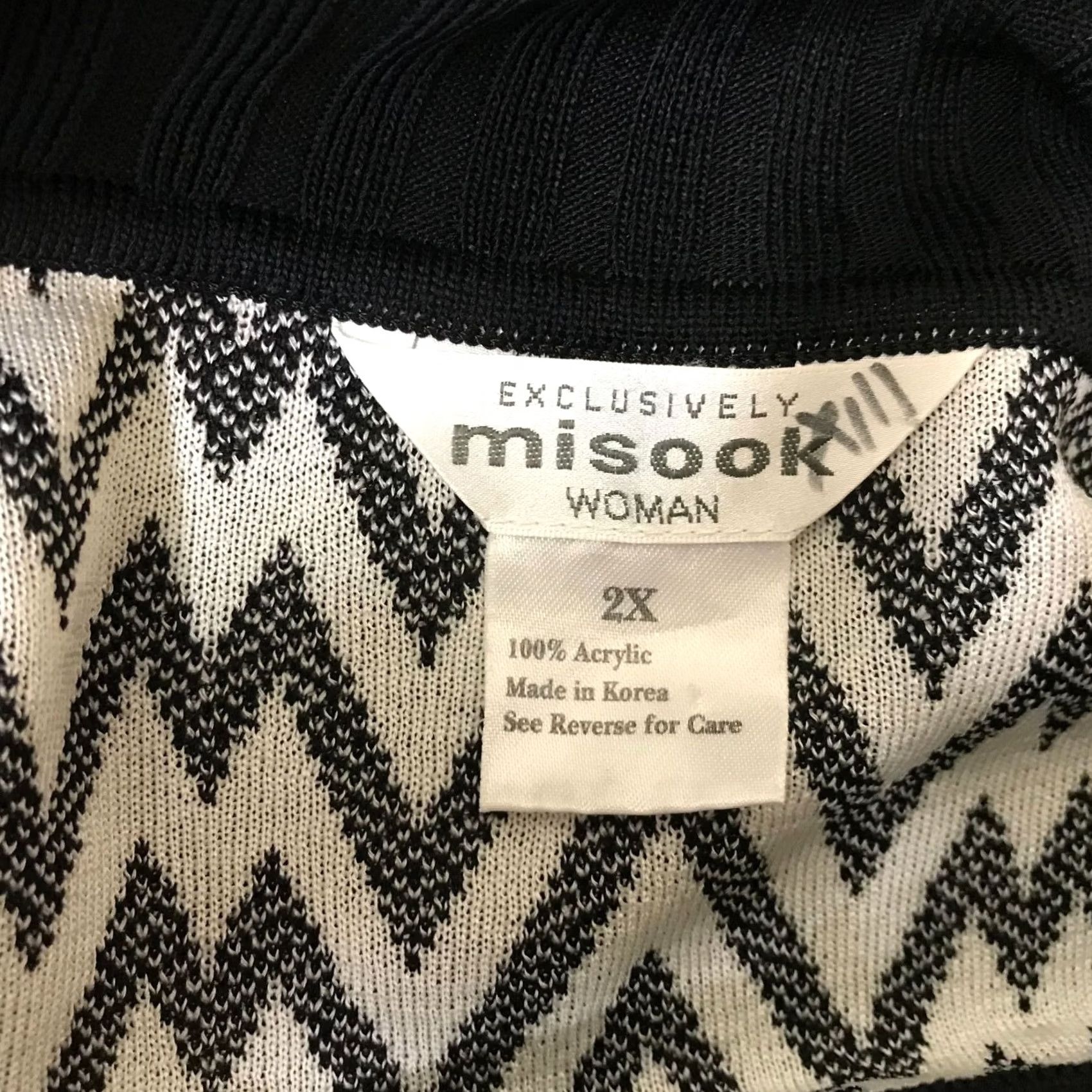 Vintage MISOOK WOMEN'S 2XL BLACK COLLARED BUTTON UP DUSTER CARDIGAN Cardigan Sweat er? Size XXL / US 16-18 / IT 52-54 - 7 Thumbnail