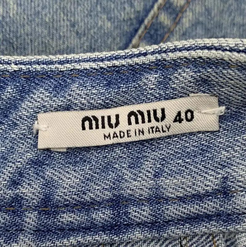 Miu Miu Miu Miu Blue Cotton Pleated Skirt . Size 24" / US 00 / IT 34 - 5 Thumbnail