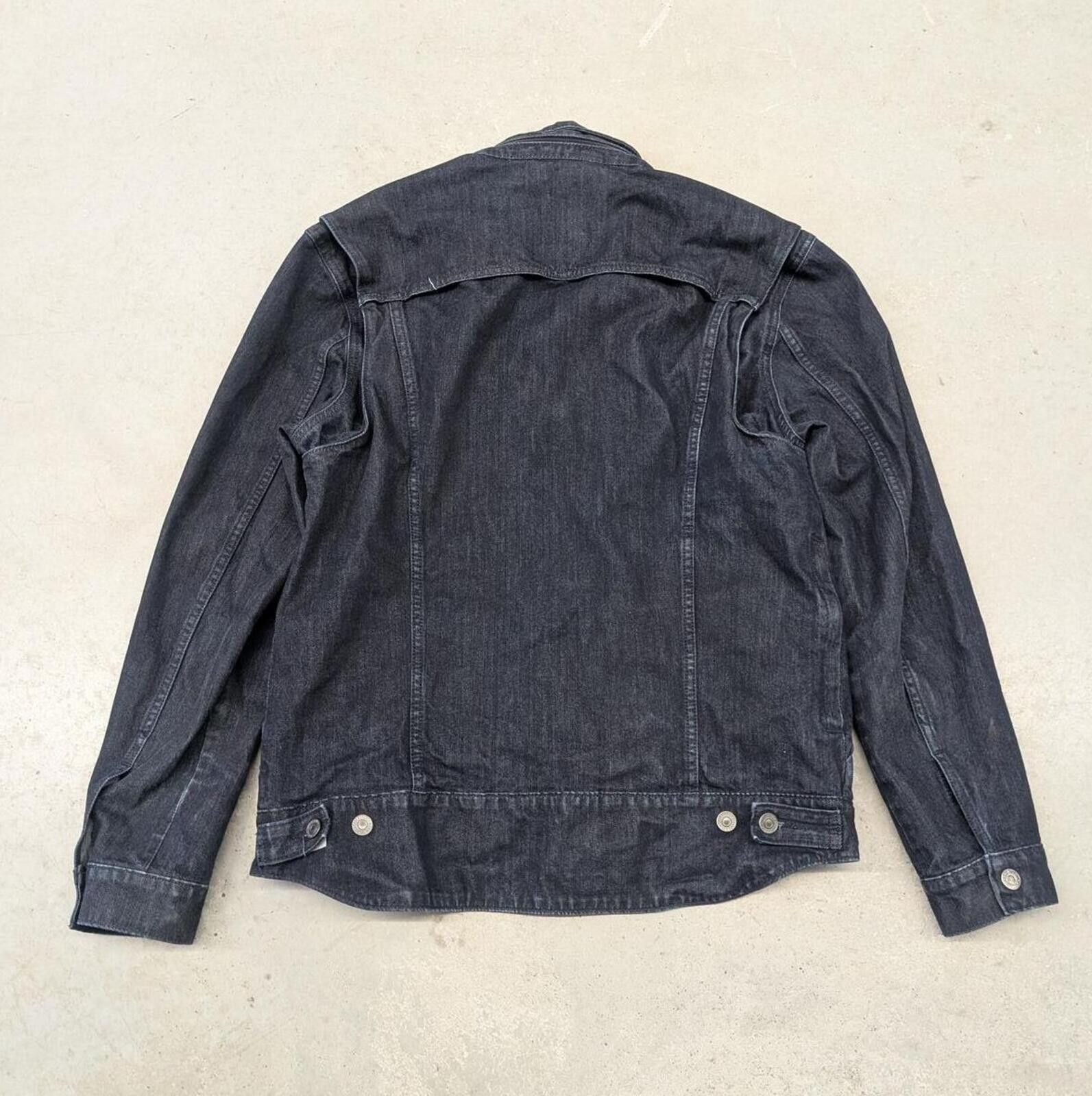 Levi's Levis Indigo Commuter Motorcycle Denim Jacket with Hood Size US L / EU 52-54 / 3 - 2 Thumbnail