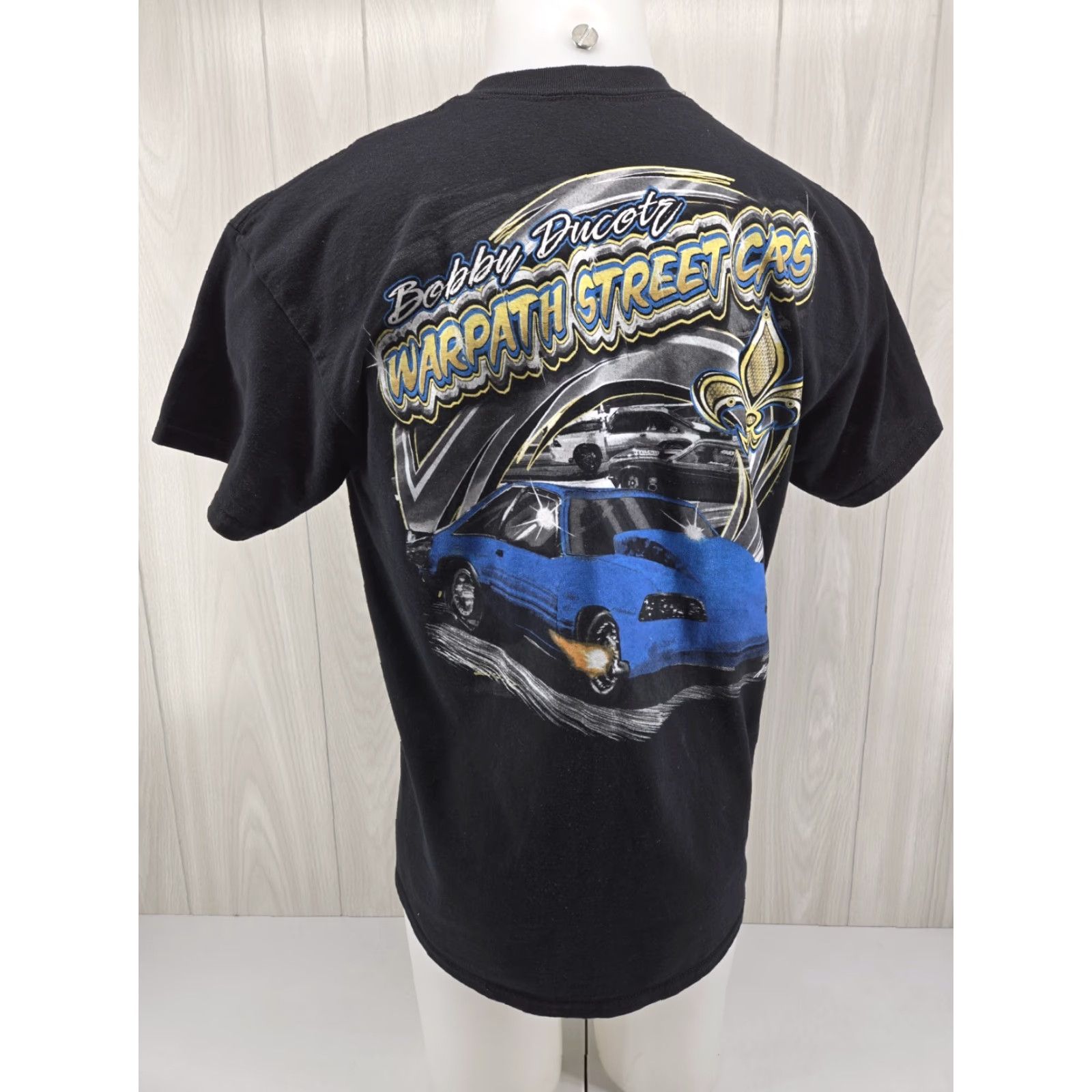 Gildan Bobby Ducote Warpath Street Cars Lil Legend Racing T-Shirt LARGE Black Cotton Short Sleeve Mens Size US L / EU 52-54 / 3 - 2 Thumbnail