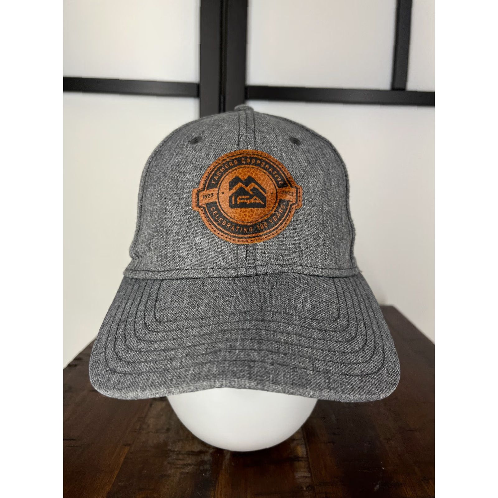 Vintage Otto IFA 100 years Hat Cap Strap Back Adult OS Gray 100% Poly Farmers Cooperative Baseball Cap Size ONE SIZE - 2 Thumbnail
