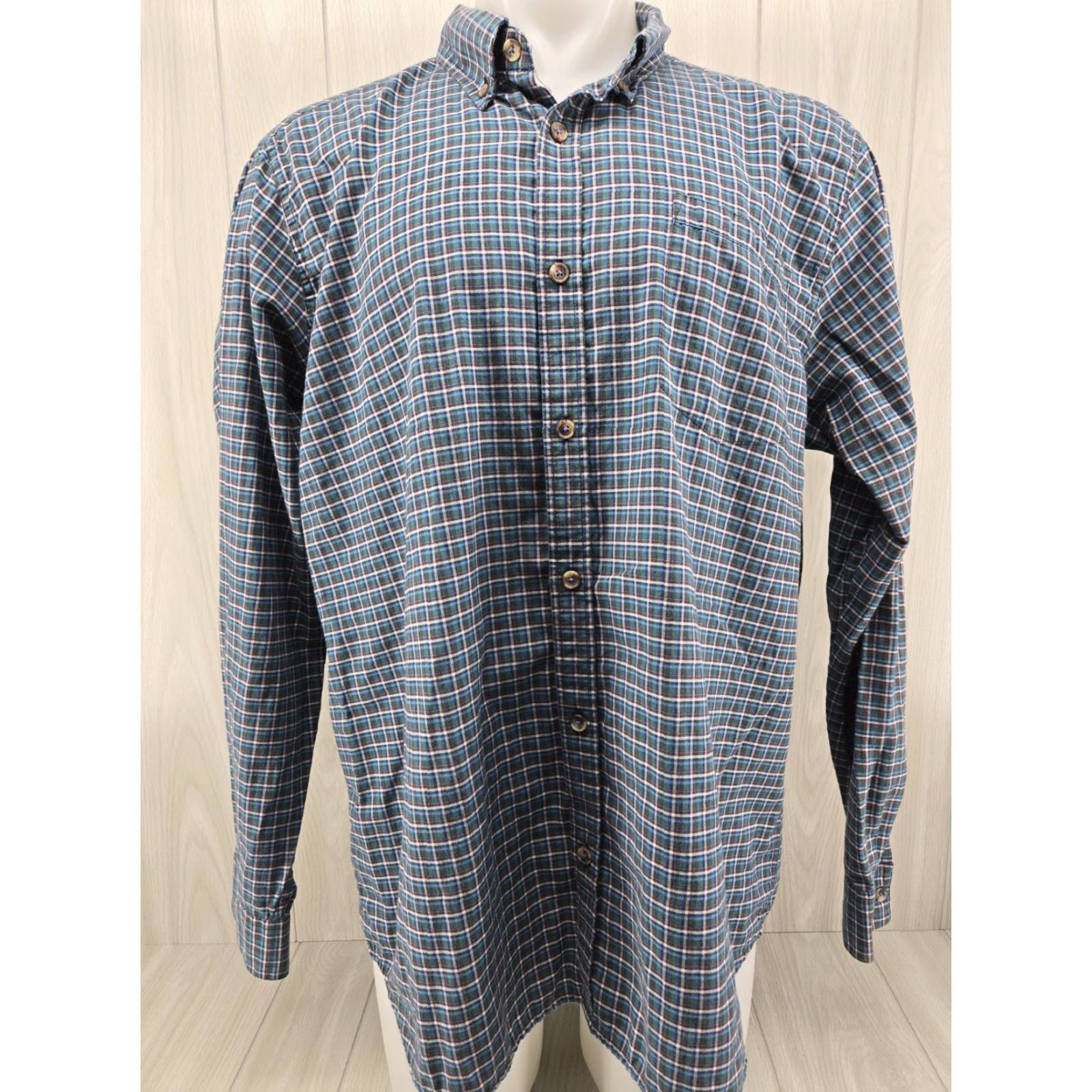 Mountain Khakis Mountain Khakis Shirt Mens 2XL Blue Plaid Button-Up Shirt Long Sleeve Crew Neck Collar Down Classic Outdoor Size US XXL / EU 58 / 5 - 2 Thumbnail