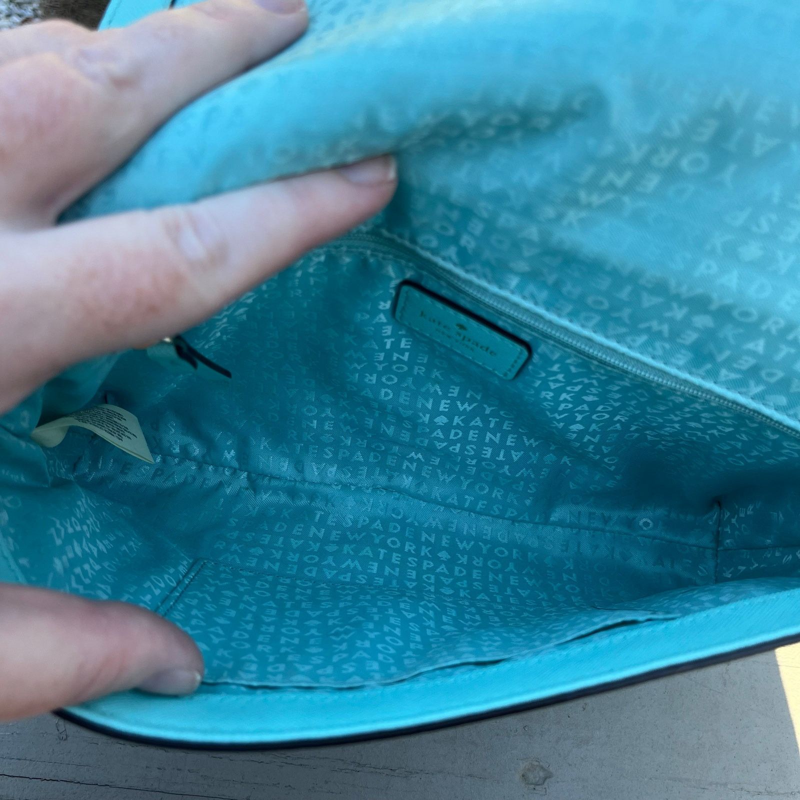Kate Spade KATE SPADE Charlotte Street Alex Crossbody, Blue Aqua Size ONE SIZE - 12 Thumbnail