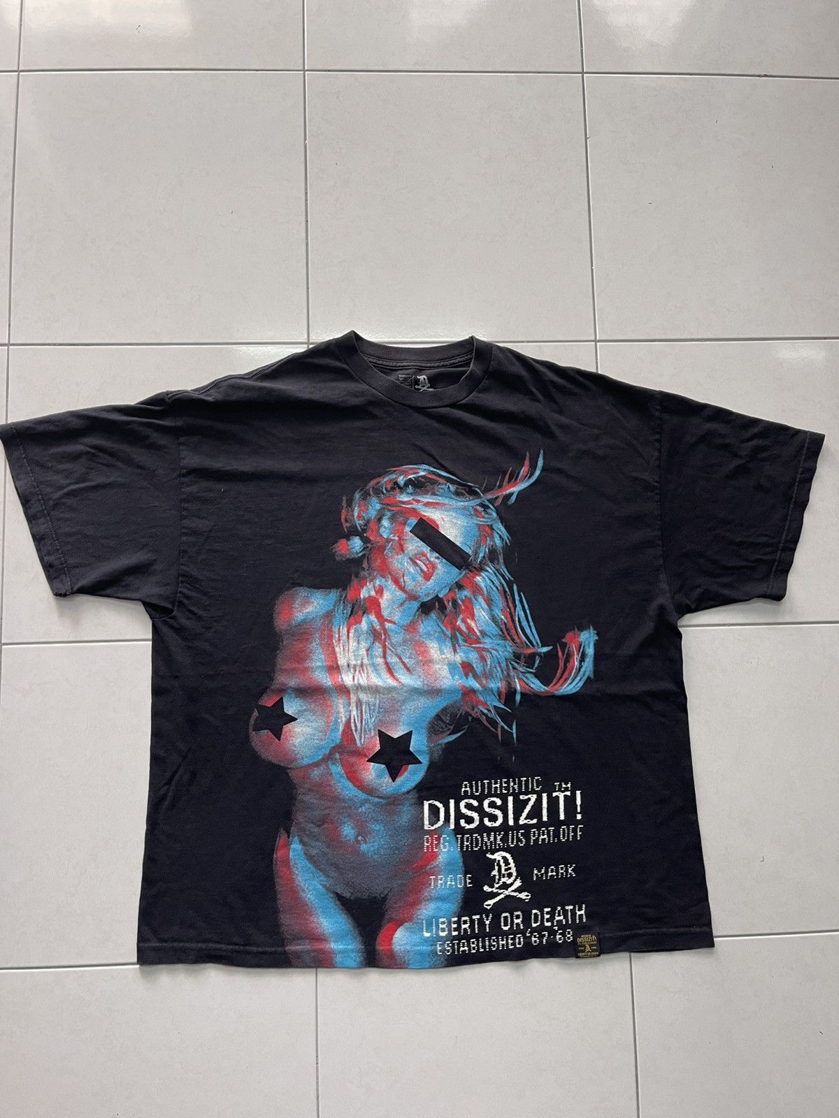 Dissizit VINTAGE AUTHENTIC DISSIZIT! #SKU-A327 DP TEE VERY RARE Size US XXL / EU 58 / 5 - 1 Thumbnail