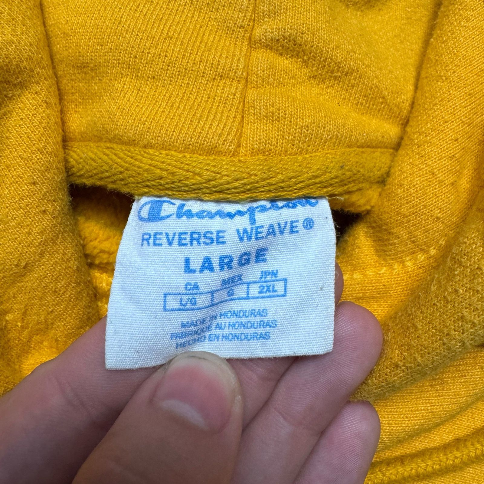 Champion Champion Reverse Weave Yellow Essential Hoodie Size US L / EU 52-54 / 3 - 3 Thumbnail