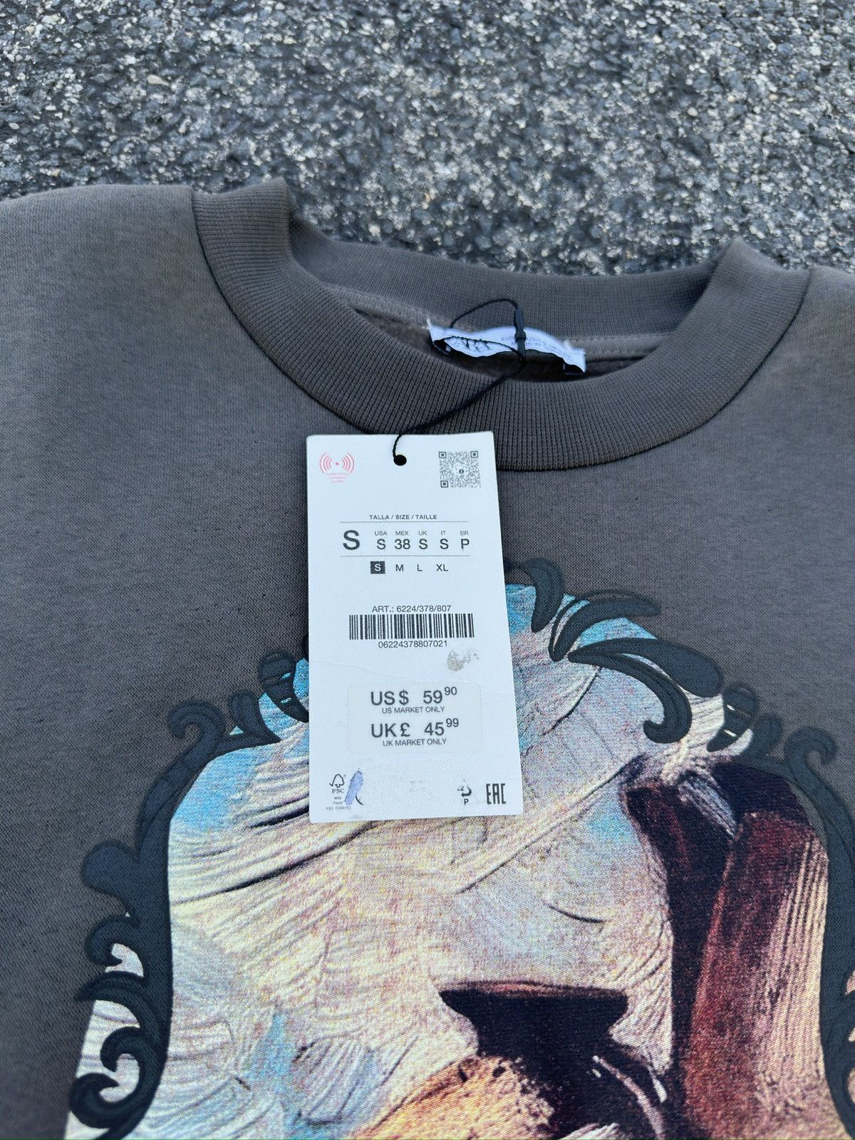 Designer CONTRAST PRINT SWEATSHIRT Size US S / EU 44-46 / 1 - 3 Thumbnail