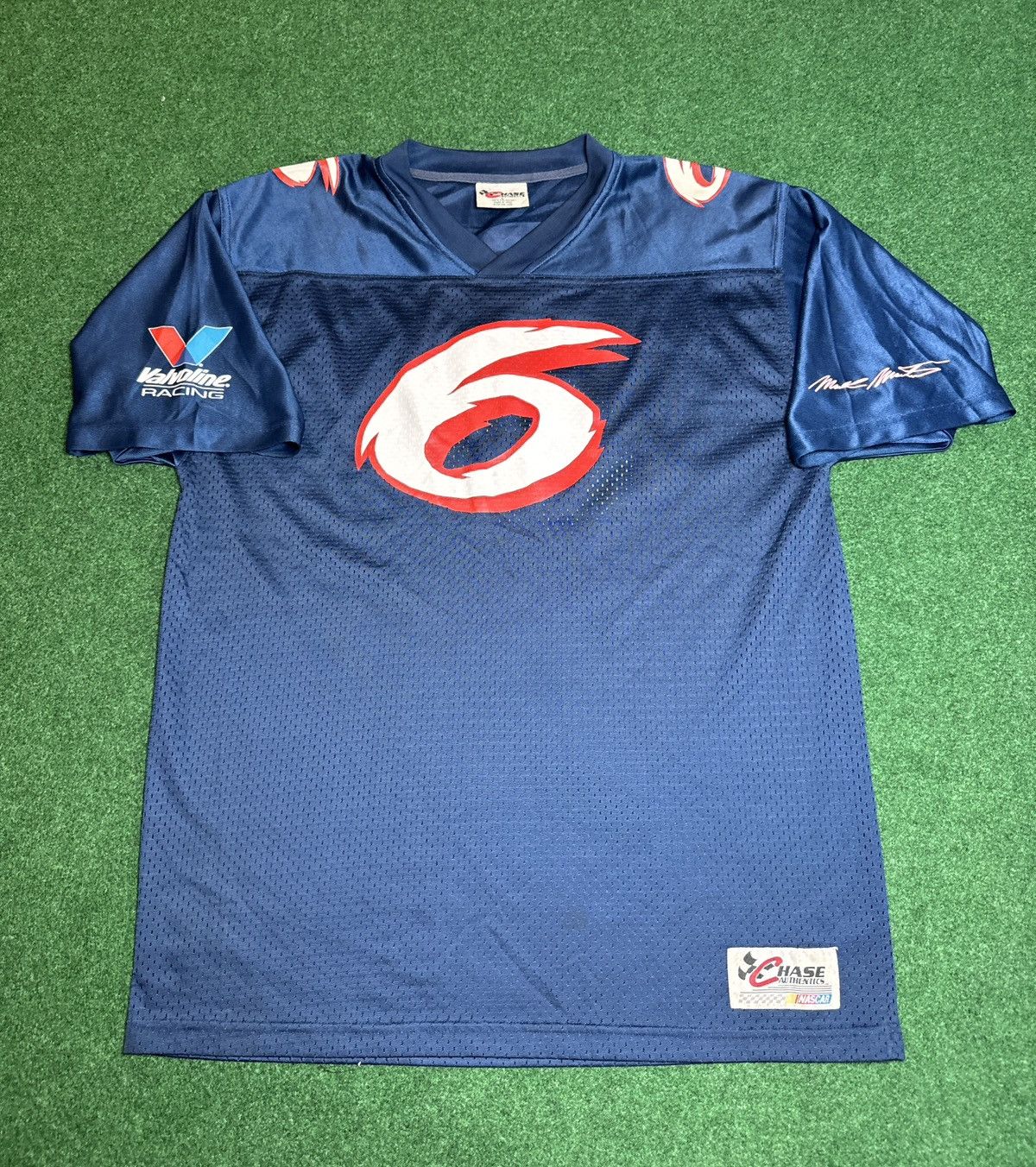 Chase Authentics × Vintage Vintage Y2K Mark Martin Chase Nascar #6 Football Jersey Size US L / EU 52-54 / 3 - 1 Thumbnail
