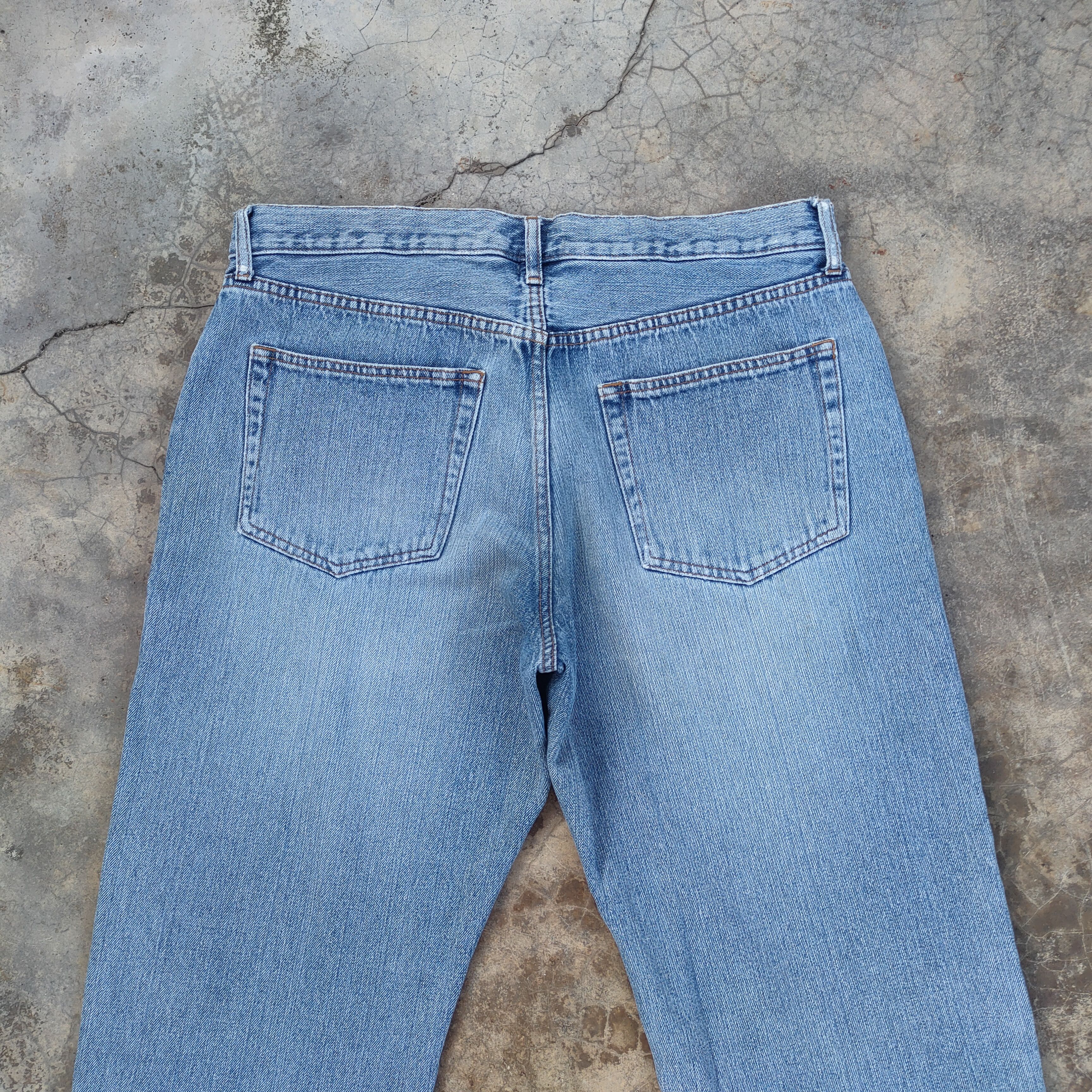 Japanese Brand × Jean × Vintage W35 VINTAGE JAPANESE DISTRESSED FADED JEANS PANTS Size US 35 - 9 Thumbnail