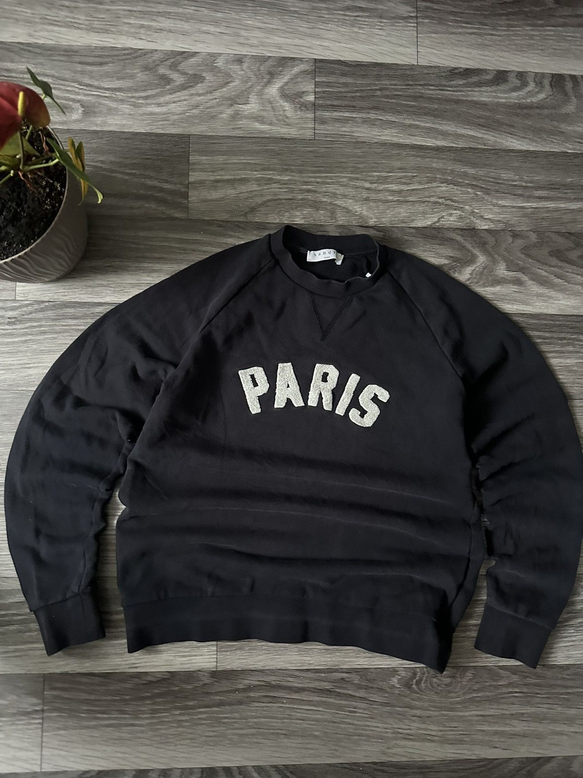 Sandro Sandro Paris Centre Big Logo Blue Sweatshirt hype Size US S / EU 44-46 / 1 - 2 Thumbnail