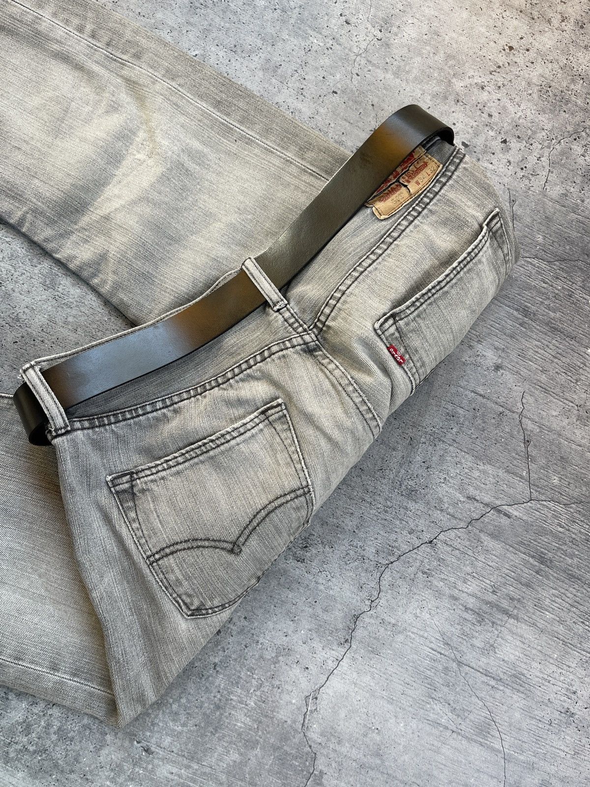 Levi's × Vintage Vintage Levis Belt Brown Leather Y2K Size ONE SIZE - 5 Thumbnail