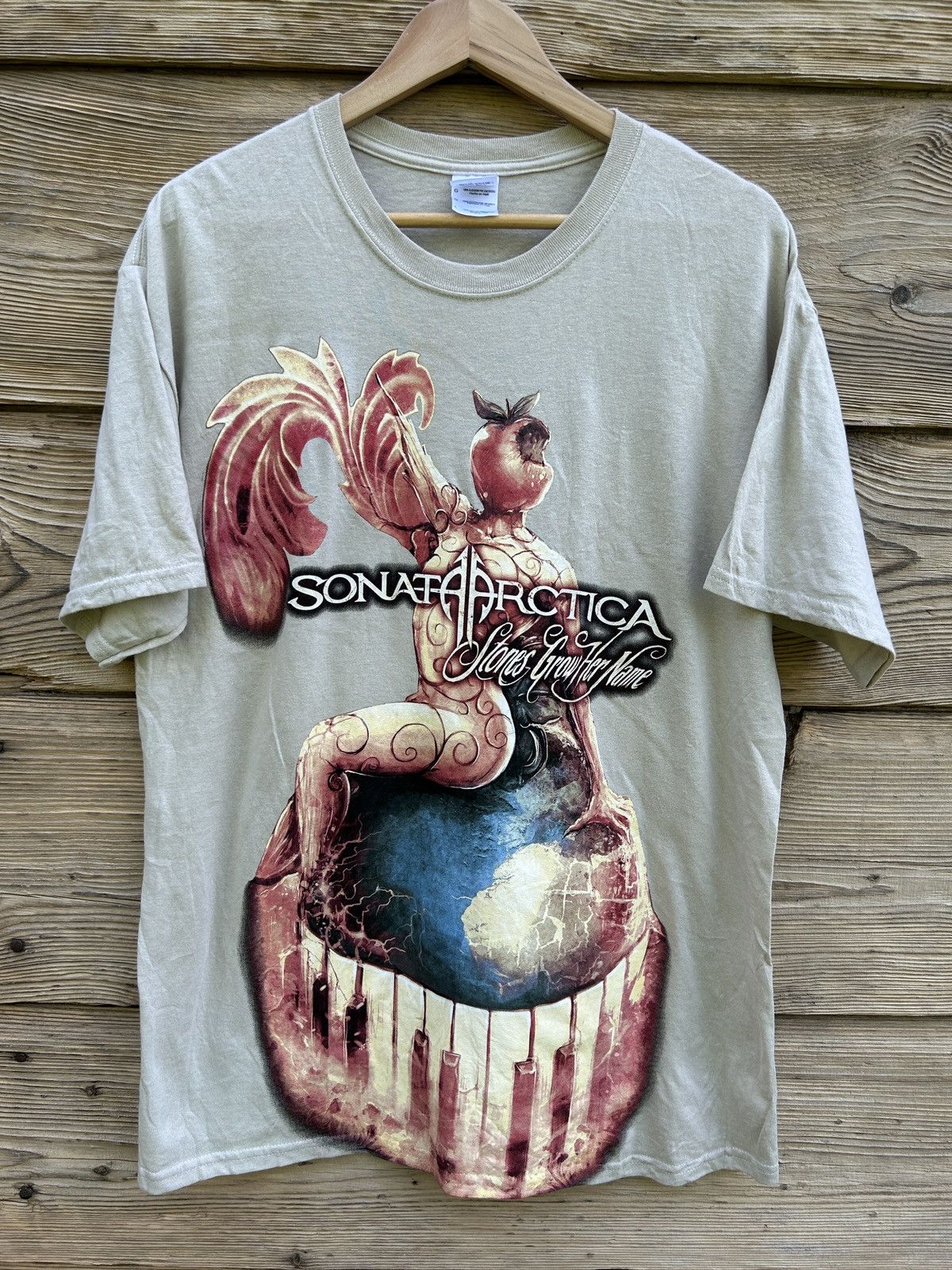 Band Tees Vintage Sonata Arctica Stones Grow Her Name 2012 AOP Tee Size US L / EU 52-54 / 3 - 1 Thumbnail