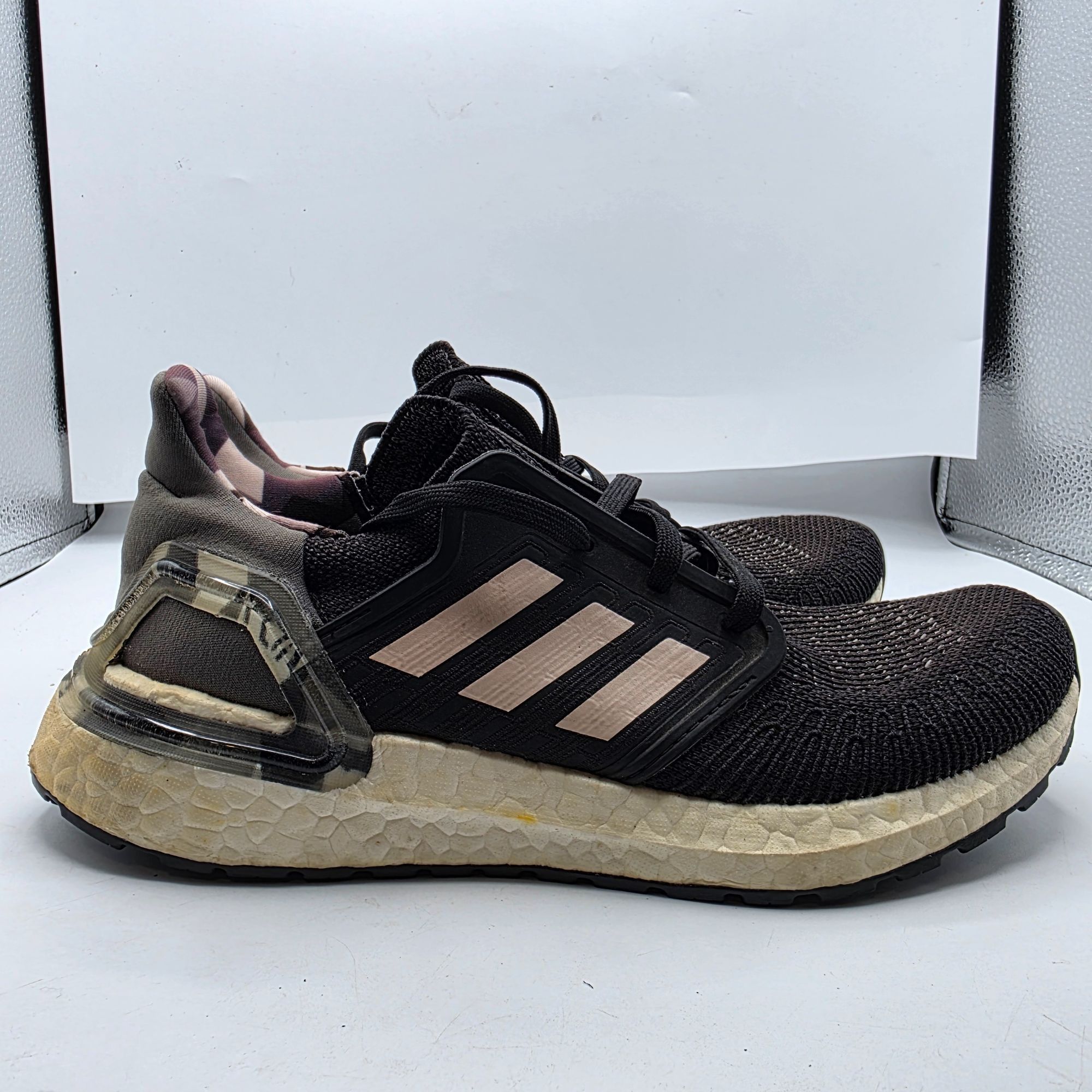 Adidas Adidas Ultraboost 20 Womens Size 6 Black Pink Athletic Runni Size US 6 / IT 36 - 12 Thumbnail