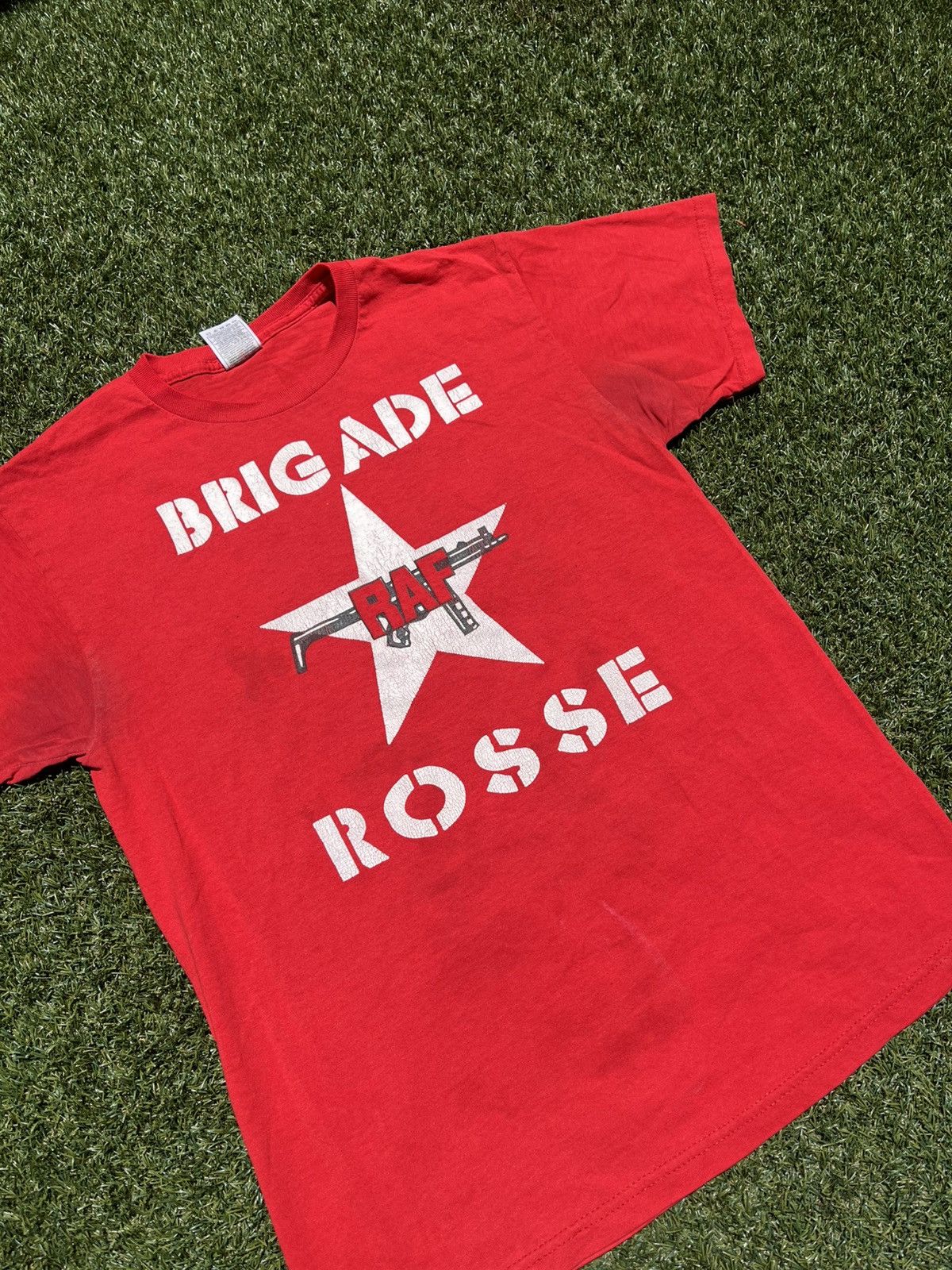 Vintage VTG L90’s Red Brigades RAF Red Tee Size US M / EU 48-50 / 2 - 4 Thumbnail
