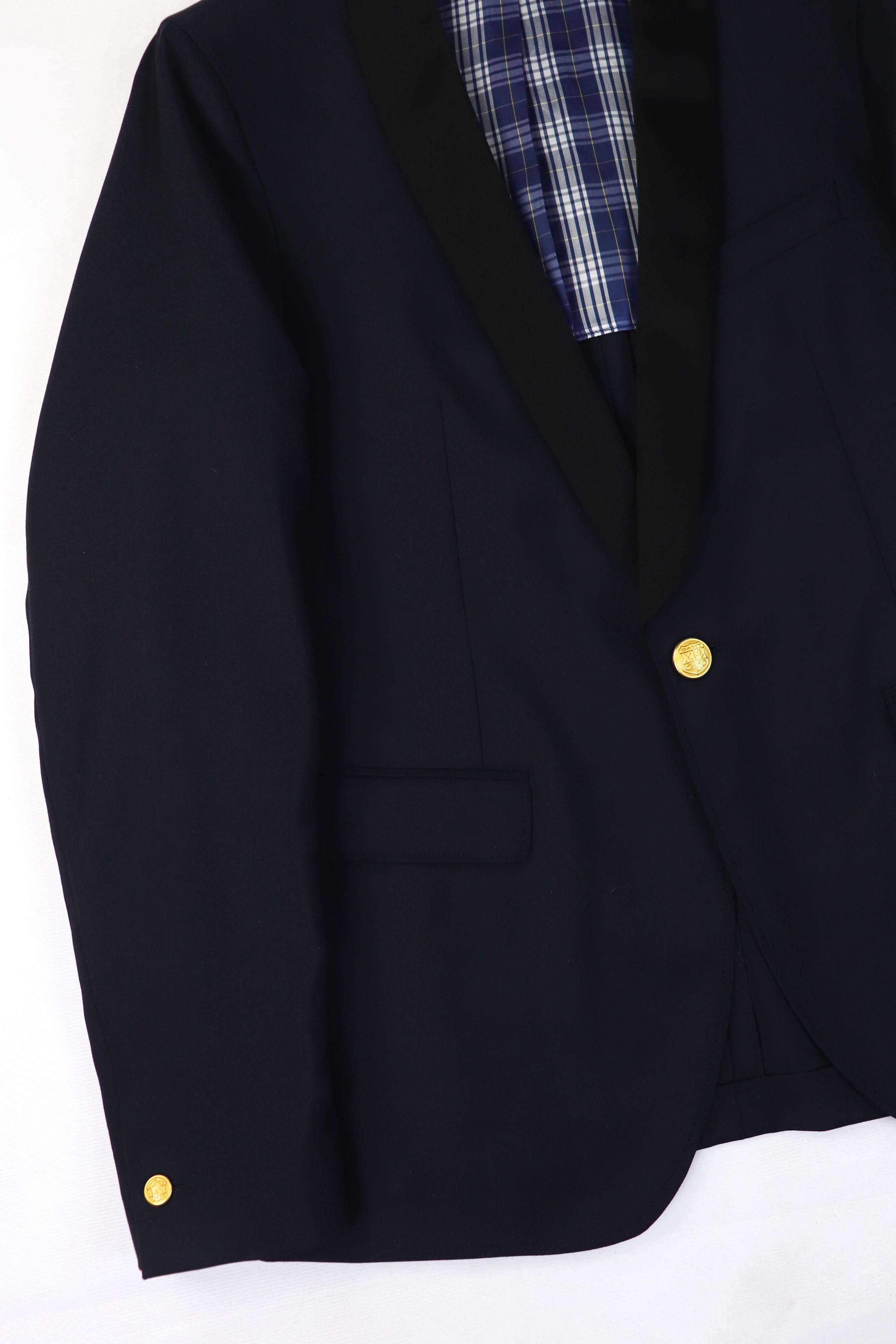 Gant GANT New Haven Navy Wool Gold Buttons Tuxedo Blazer Jacket Size 40R - 7 Thumbnail