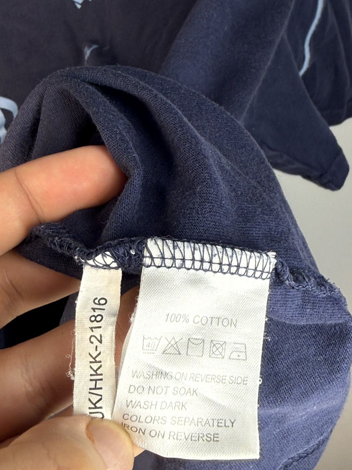 Yves Saint Laurent Navy YSL T-shirt Big Logo Vintage Yves Saint Laurent Shirt Size US L / EU 52-54 / 3 - 5 Thumbnail