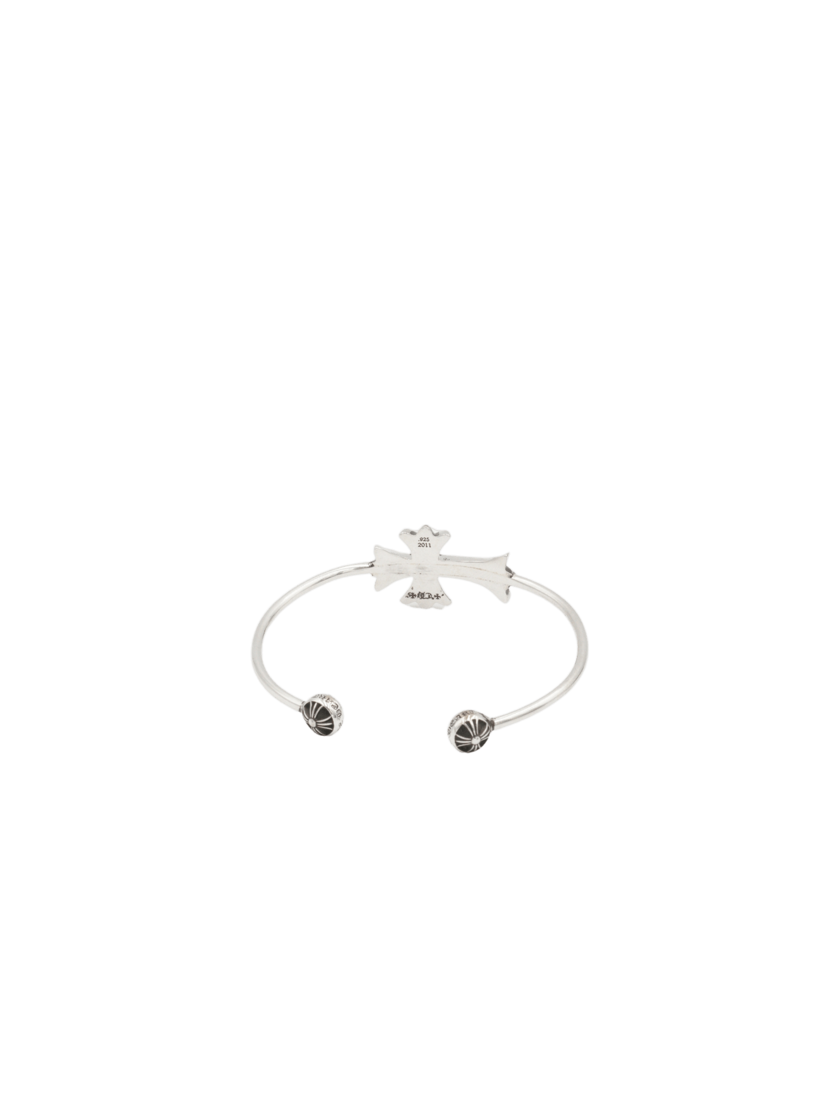 Chrome Hearts Chrome Hearts 925 Silver Tiny Cross Cuff Bracelet Size ONE SIZE - 4 Thumbnail